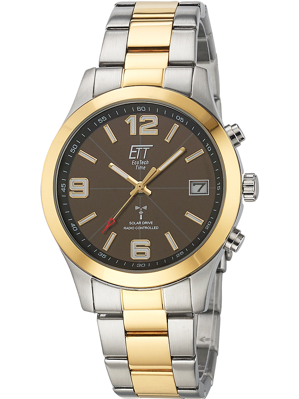 ETT EGS-11484-22M Solar Drive Funkuhr Gobi Herrenuhr 41mm 10ATM