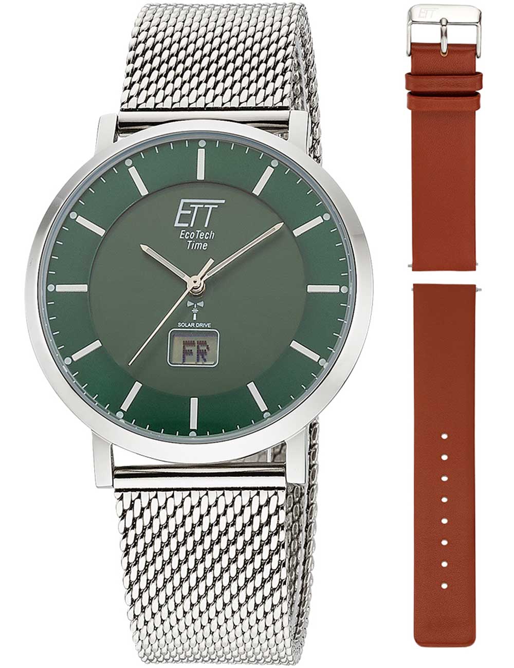 ETT Eco Tech Time EGS-11622-81MS Herrenuhr Atacama Solar Funkuhr 40mm 5ATM