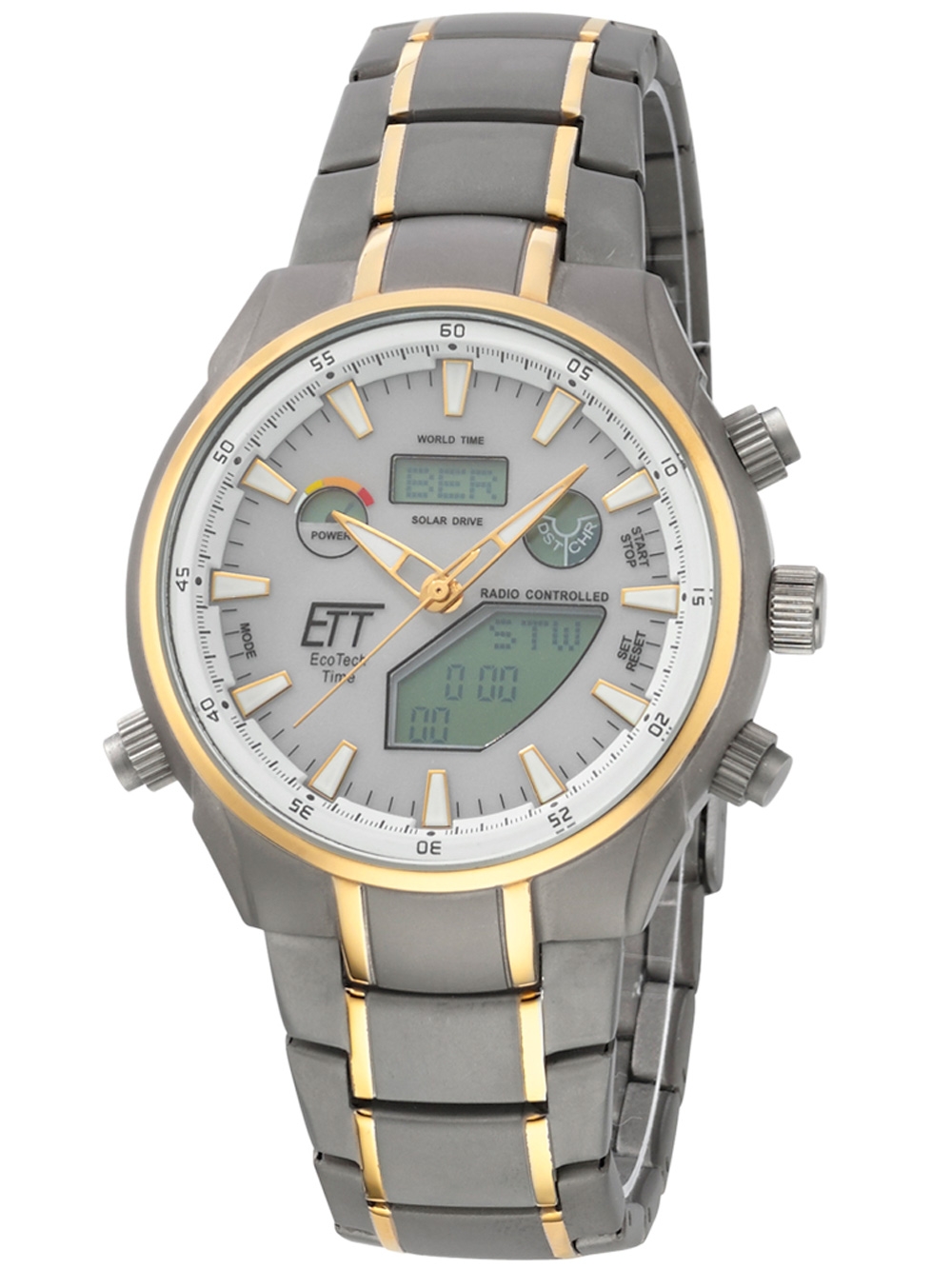 ETT EGT-11336-40M Solar Drive Funkuhr Aquanaut II Titanium Chrono