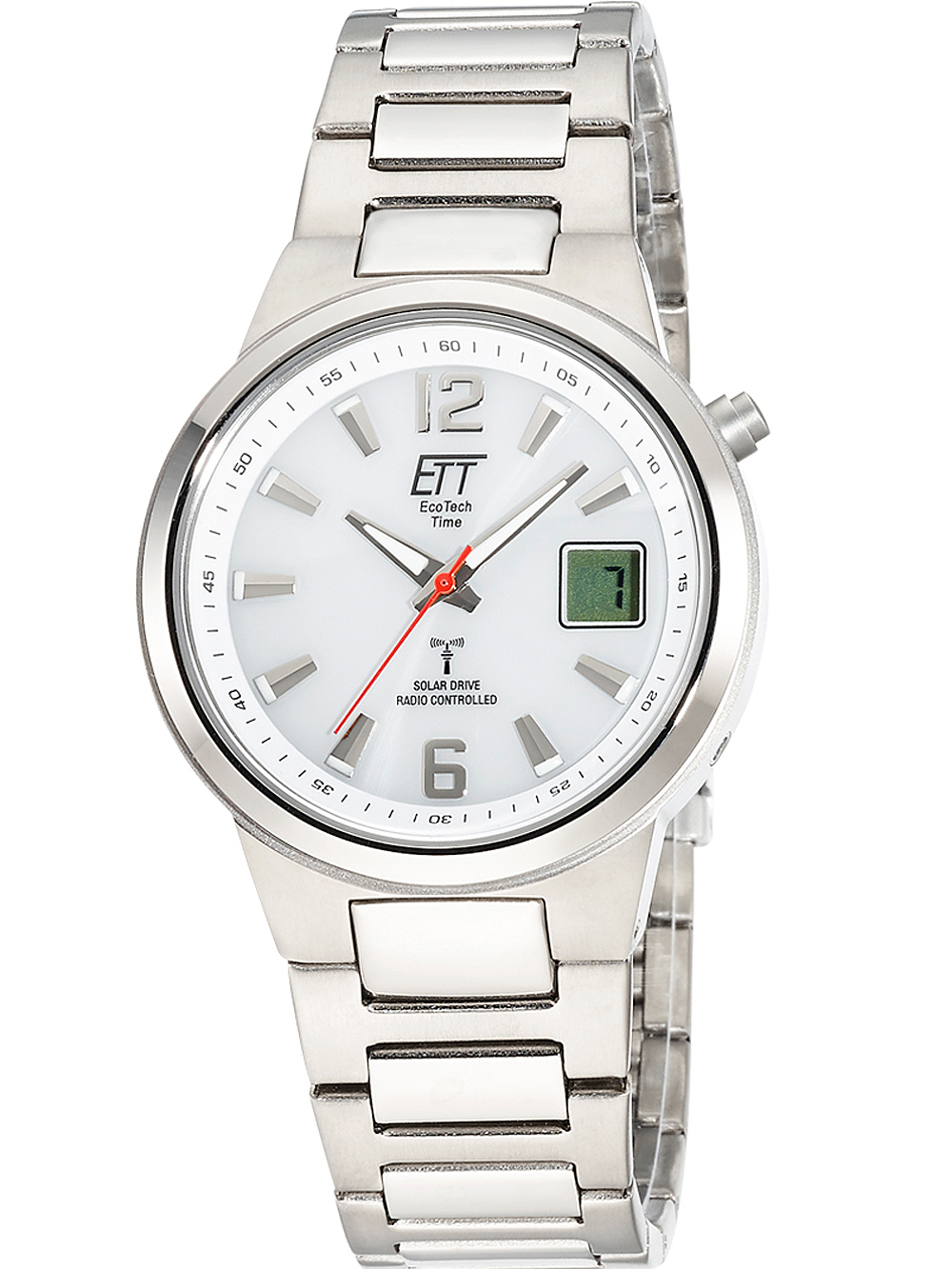 ETT EGT-11467-11M Solar Drive Funkuhr Everest II Titan Herrenuhr 41mm 5ATM