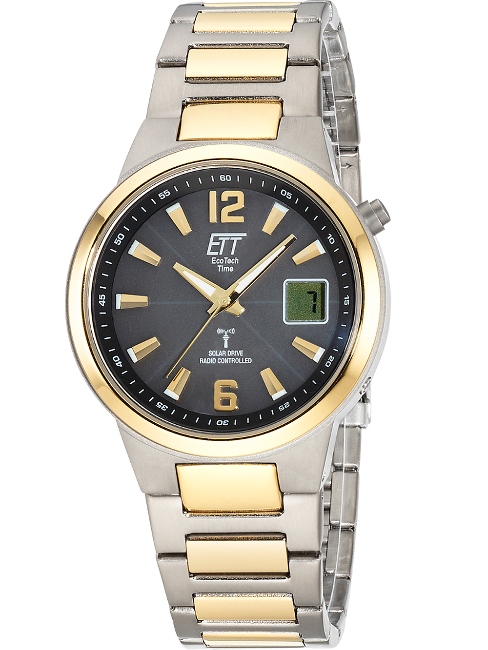 ETT EGT-11468-21M Solar Drive Funkuhr Everest II Titan Herrenuhr 41mm 5ATM