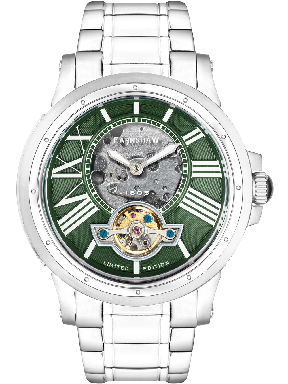 Thomas Earnshaw ES-8244-33 Bertha Open Heart Skeleton 42mm