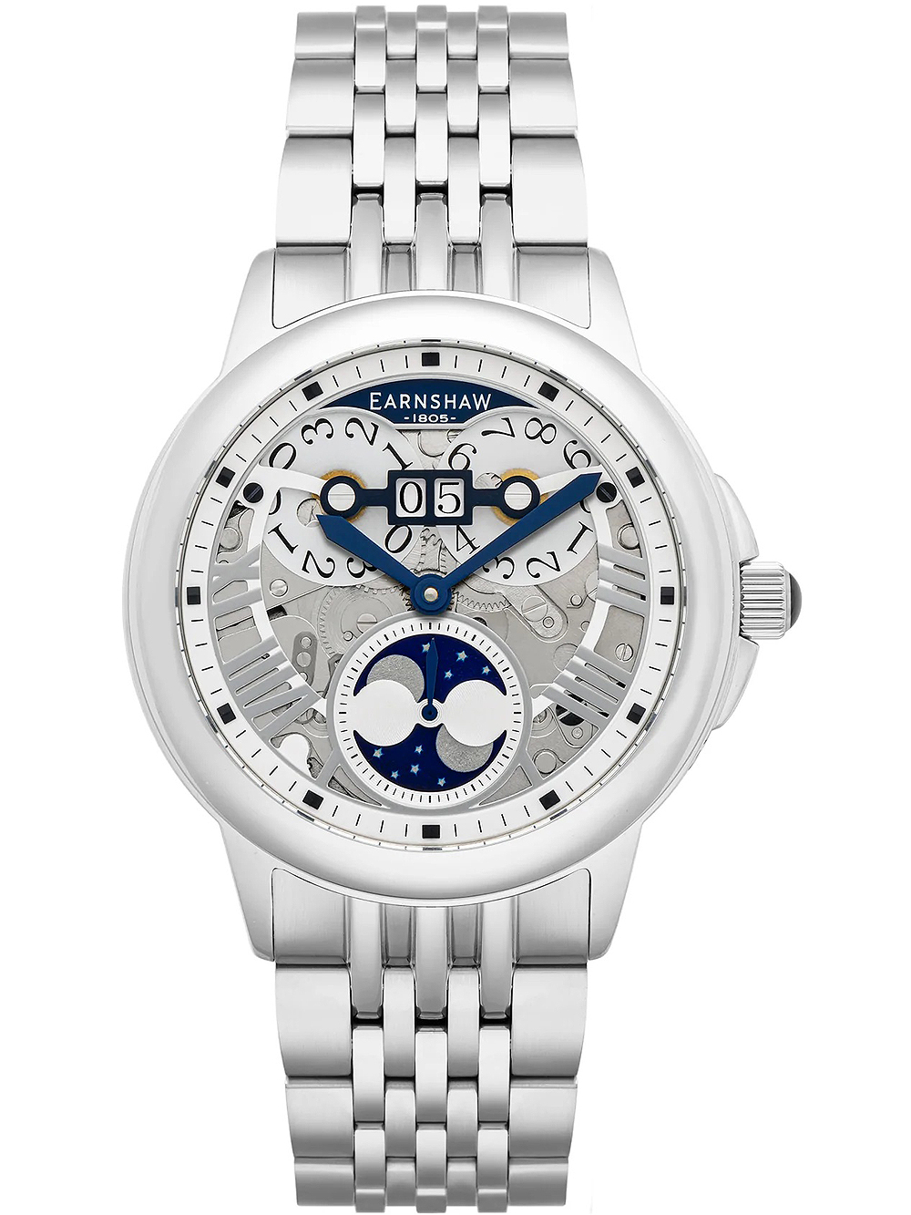4894664148149 - ES-8245-11 Alfred Waterhouse Grand Date Moon Phase 42 mm 4894664148149 - ES-8245-11 Alfred Waterhouse Grand Date Moon Phase 42 mm