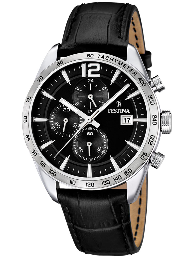 8430622594564 - Chronograph FESTINA F16760 4 Armbanduhren schwarz Herren Armbanduhr Quarzuhr Herrenuhr Lederarmband Stoppfunktion 8430622594564 - Chronograph FESTINA F16760 4 Armbanduhren schwarz Herren Armbanduhr Quarzuhr Herrenuhr Lederarmband Stoppfunktion
