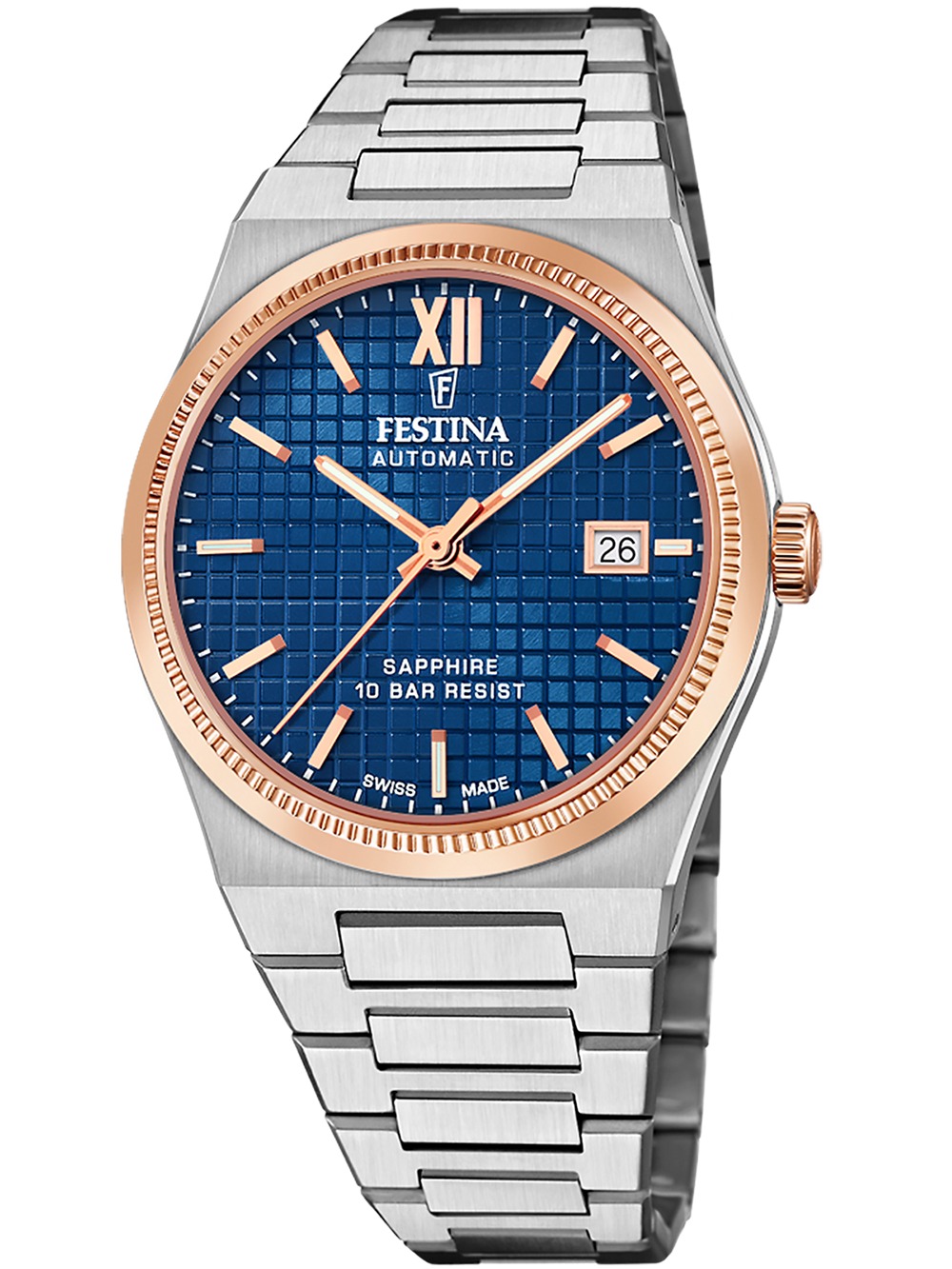 8430622808371 - F20030 2 Herrenuhr Swiss Made Rivé Automatik 40mm 10ATM