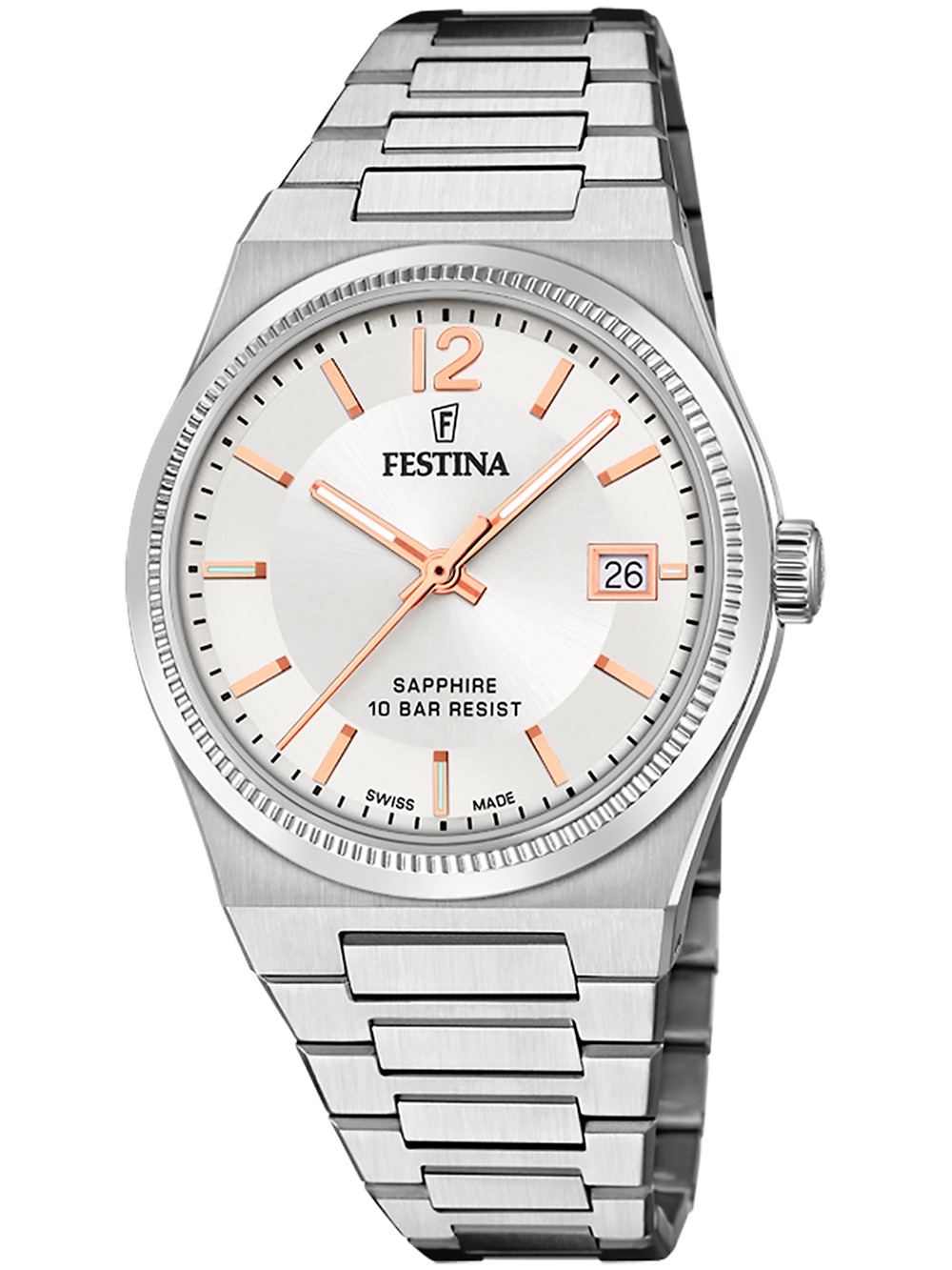 8430622808357 - F20035 2 Damenuhr Swiss Made Rivé 35mm 10ATM