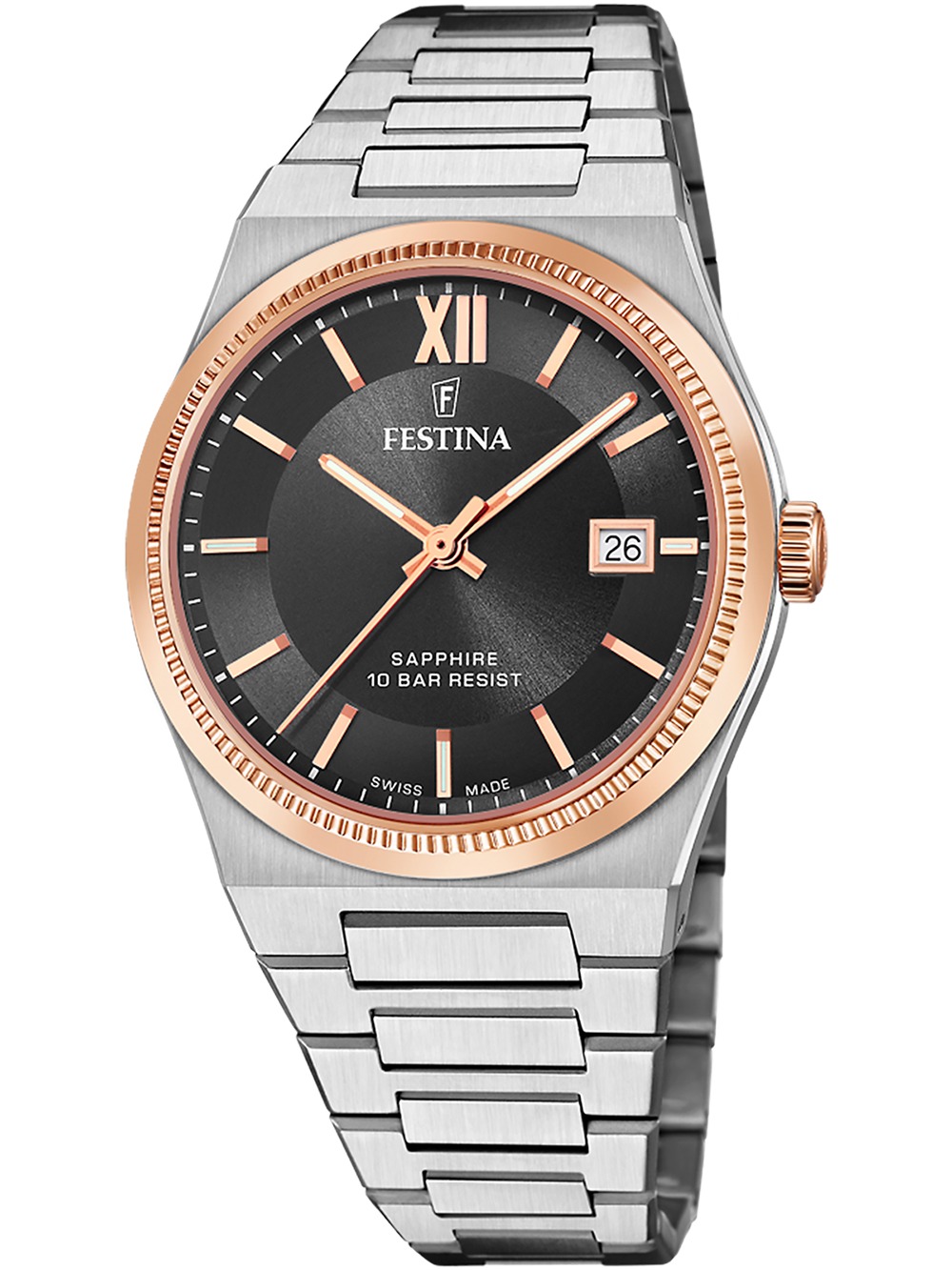 8430622808524 - F20036 3 Herrenuhr Swiss Made Rivé 40mm 10ATM