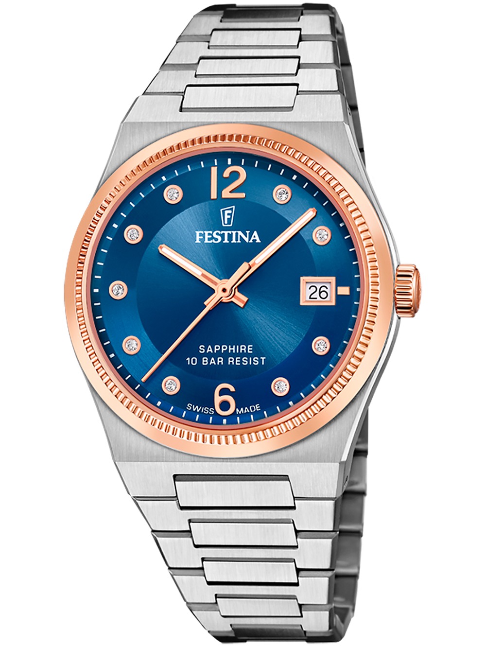 8430622808340 - F20037 2 Damenuhr Swiss Made Rivé 35mm 10ATM