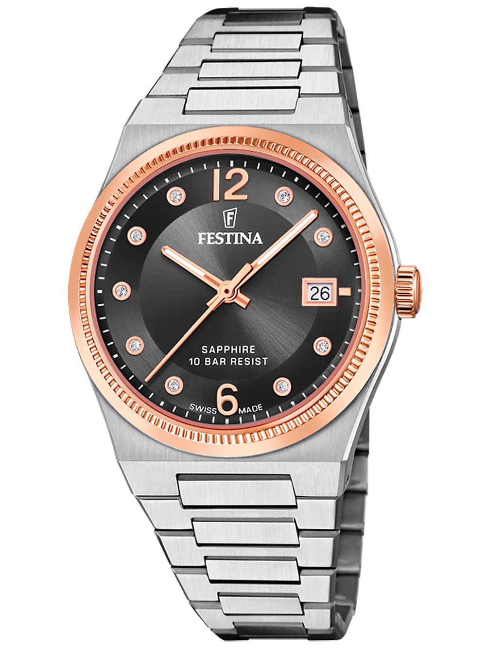 8430622808517 - F20037 3 Damenuhr Swiss Made Rivé 35mm 10ATM