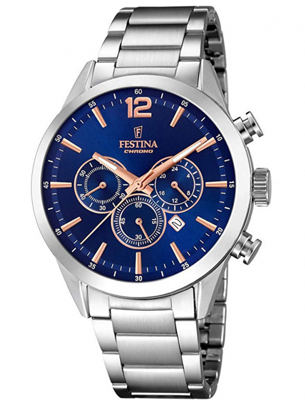 Festina F20343/9 Timeless Chronograph Herrenuhr 43mm 10ATM