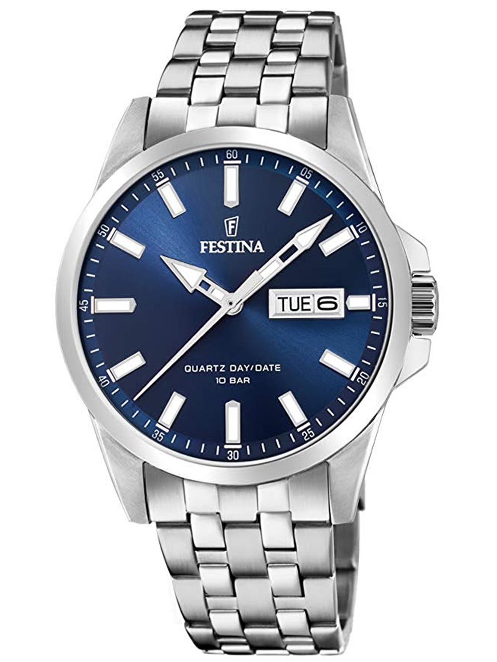 8430622718380 - Quarzuhr FESTINA F20357 3 Armbanduhren silberfarben Herren Quarzuhren Armbanduhr Herrenuhr