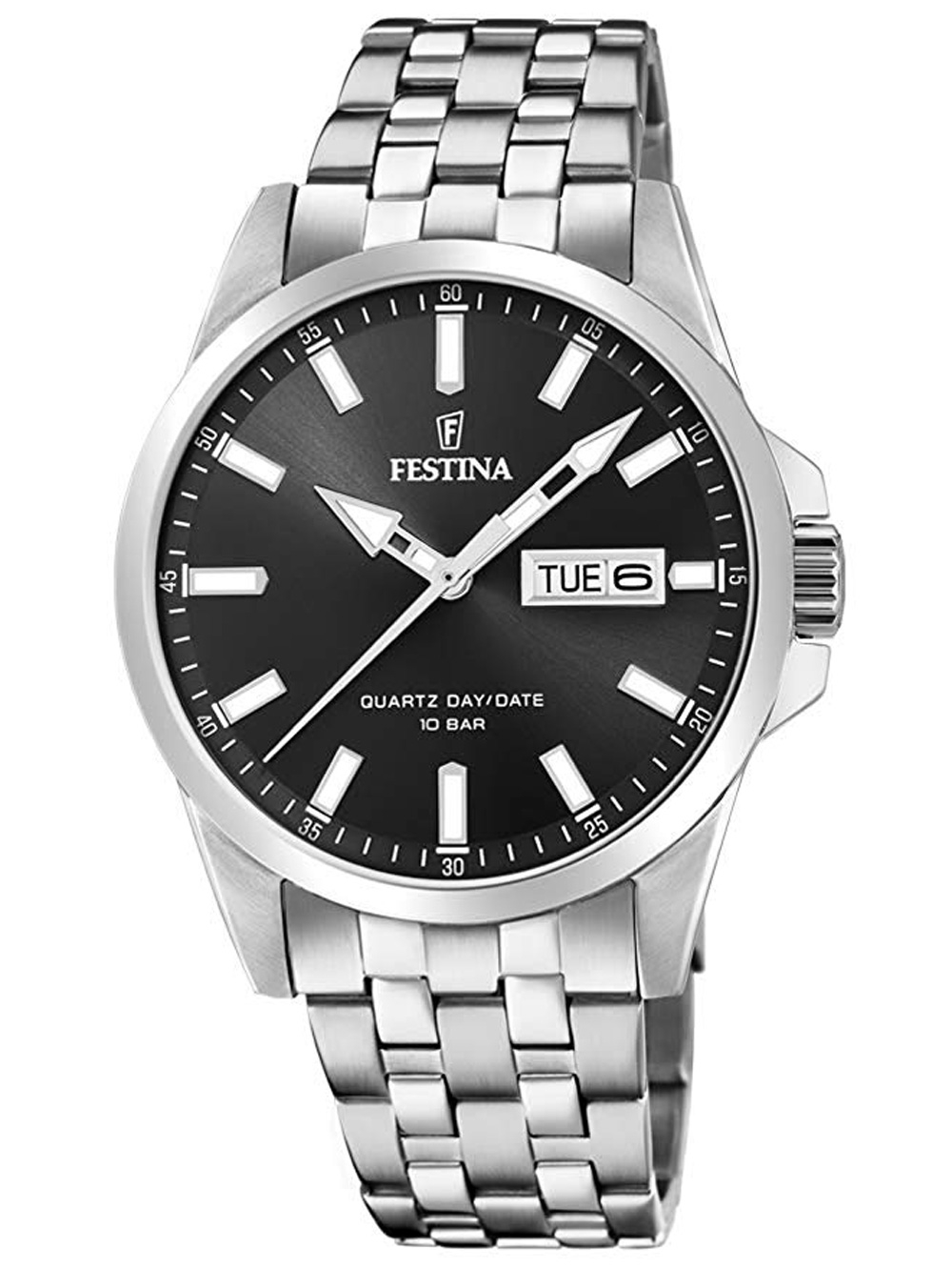 8430622718397 - Quarzuhr FESTINA F20357 4 Armbanduhren silberfarben Damen Quarzuhren Armbanduhr Herrenuhr Damenuhr Edelstahlarmband bis 10 bar wasserd