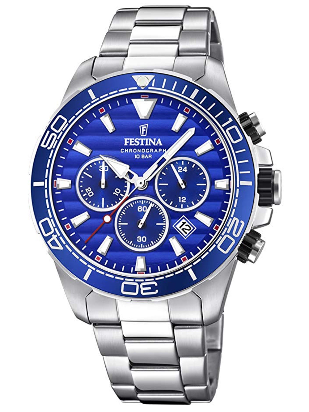 8430622717185 - F20361 2 Prestige Chronograph Herrenuhr 44mm 10ATM 8430622717185 - F20361 2 Prestige Chronograph Herrenuhr 44mm 10ATM