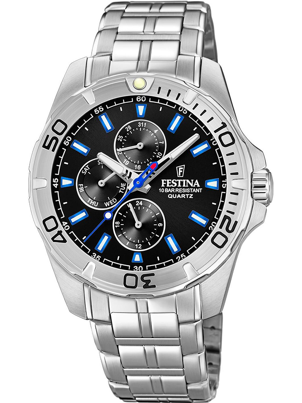 8430622736926 - Multifunktionsuhr FESTINA F20445 6 Armbanduhren silberfarben Herren Armbanduhr Quarzuhr Herrenuhr Edelstahlarmbandbis 10bar wasserd 8430622736926 - Multifunktionsuhr FESTINA F20445 6 Armbanduhren silberfarben Herren Armbanduhr Quarzuhr Herrenuhr Edelstahlarmbandbis 10bar wasserd
