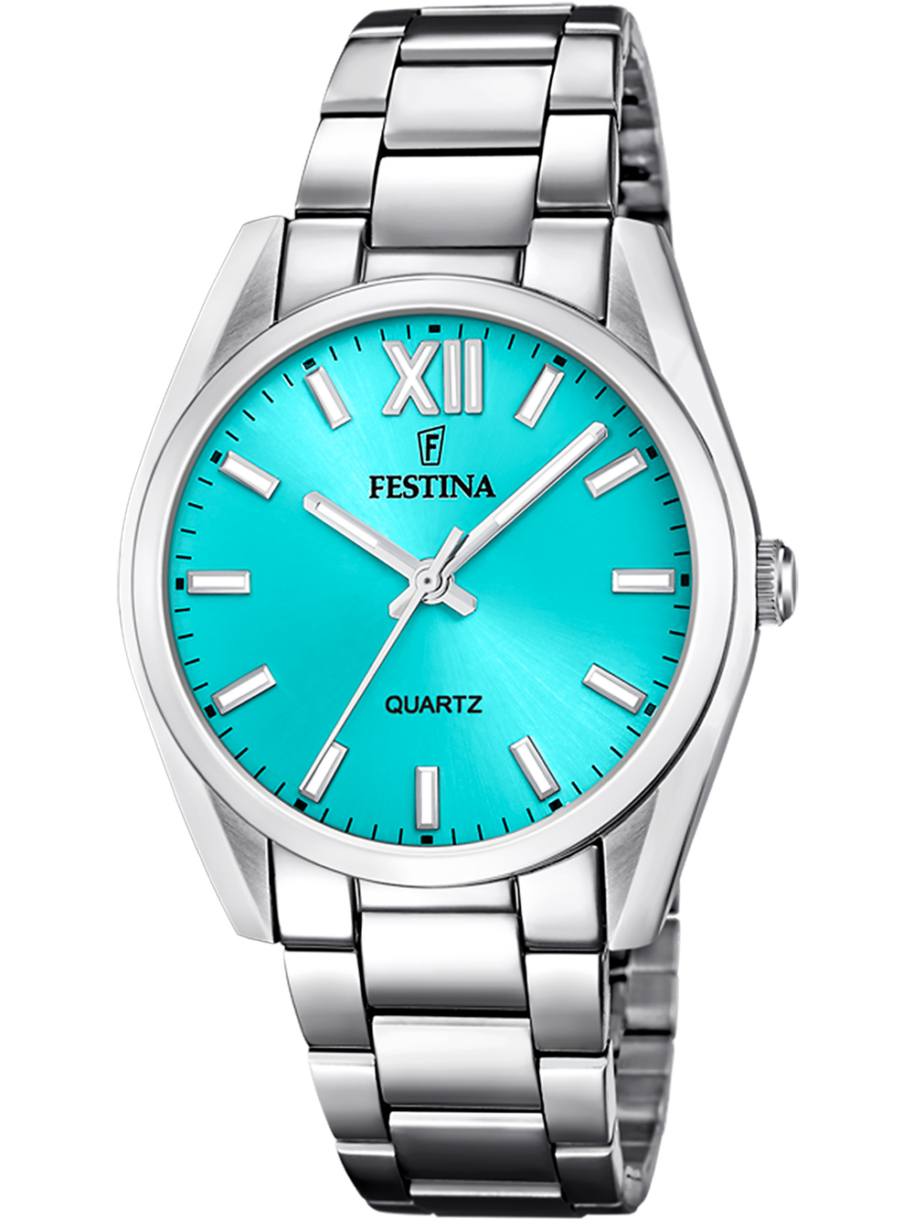 8430622788017 - Quarzuhr FESTINA Boyfriend F20622 D Armbanduhren silberfarben Damen Quarzuhren Armbanduhr Damenuhr Edelstahlarmband