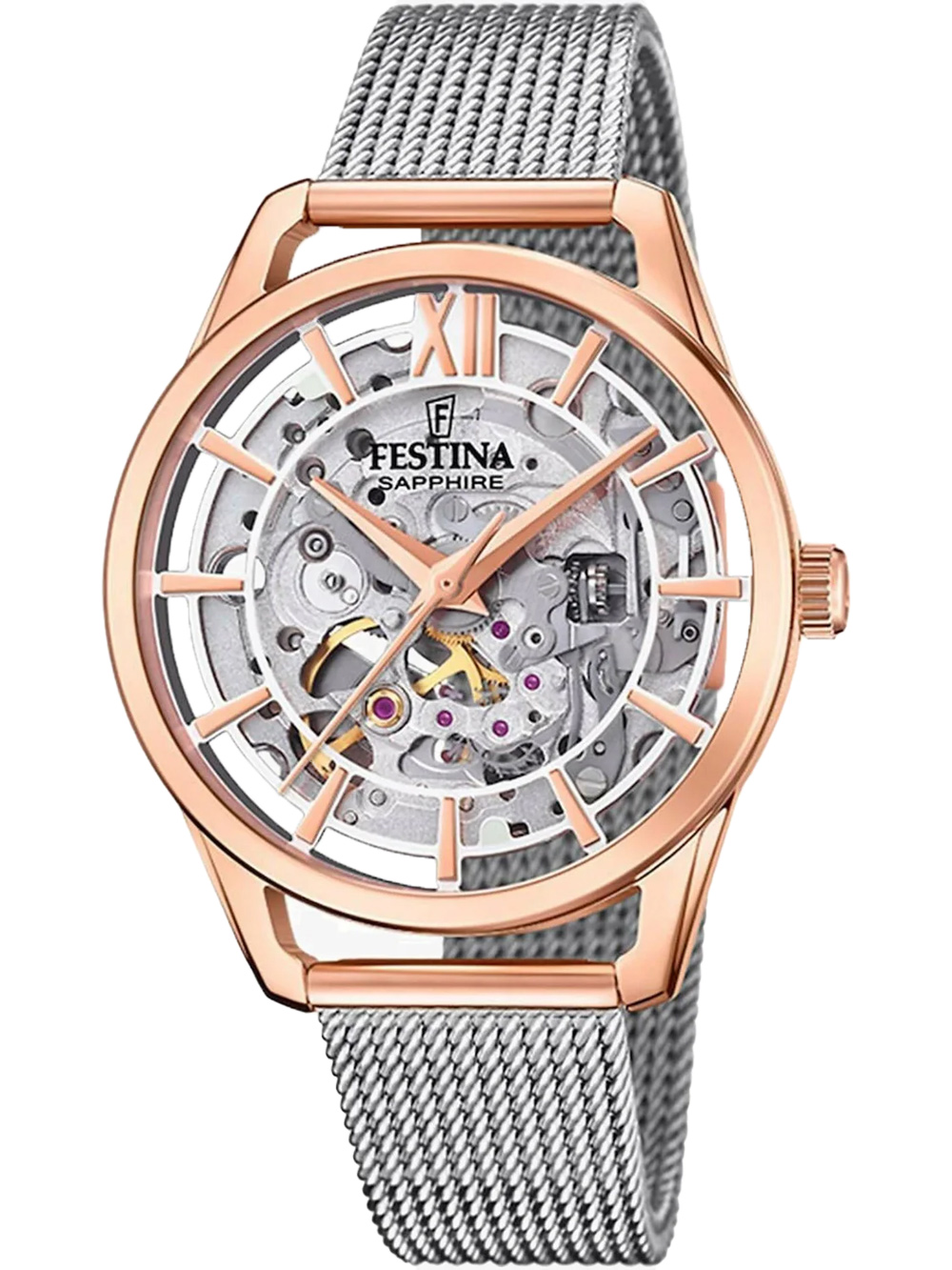 Festina F20628/1 Automatik Damenuhr 35mm 3ATM