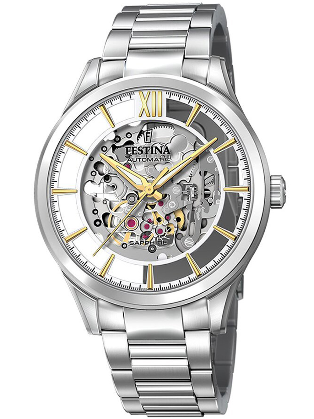 Festina F20630/1 Automatik Herrenuhr 43mm 5ATM