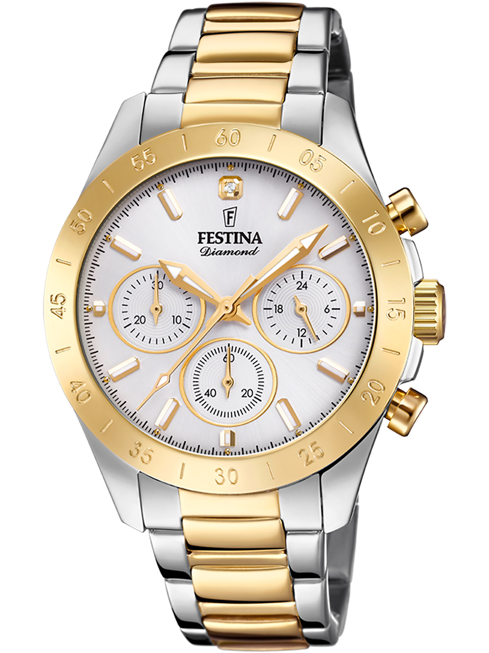 Festina F20651 1 Boyfriend Damenuhr Chronograph 39mm 10ATM  - Onlineshop Timeshop24