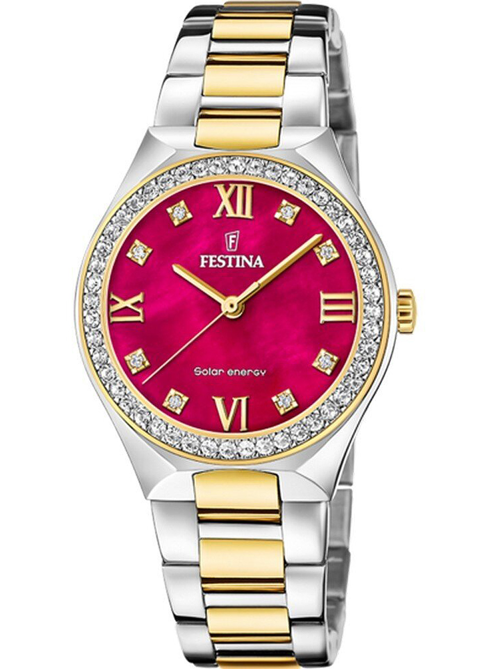 8430622802805 - Solaruhr FESTINA Solar Energy F20659 3 Armbanduhren goldfarben (silberfarben goldfarben) Damen Solaruhren Armbanduhr Damenuhr