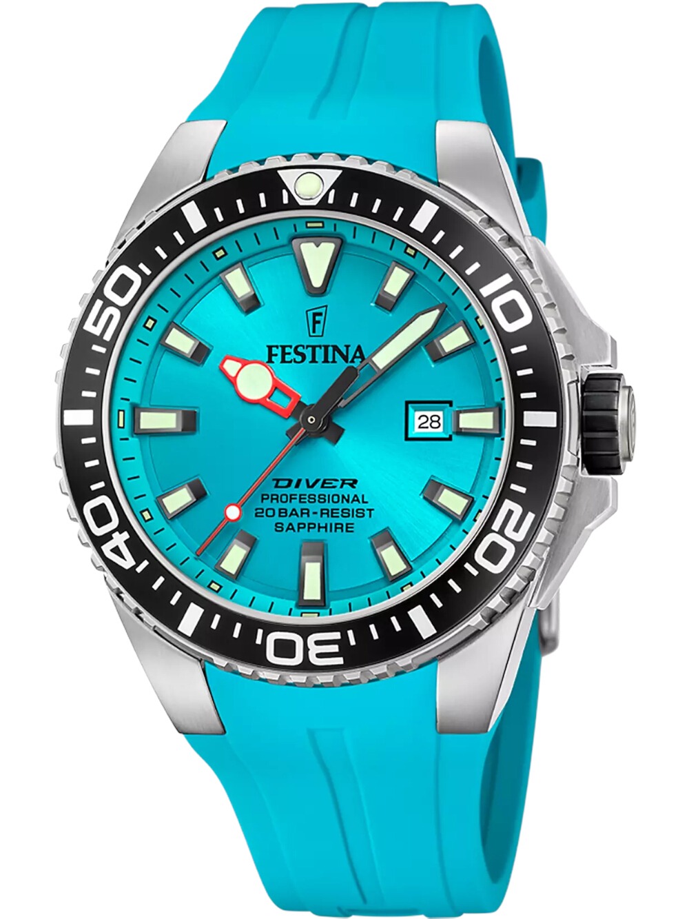 Festina F20664/5 Herrenuhr Diver Saphire Silicone 45mm 20ATM