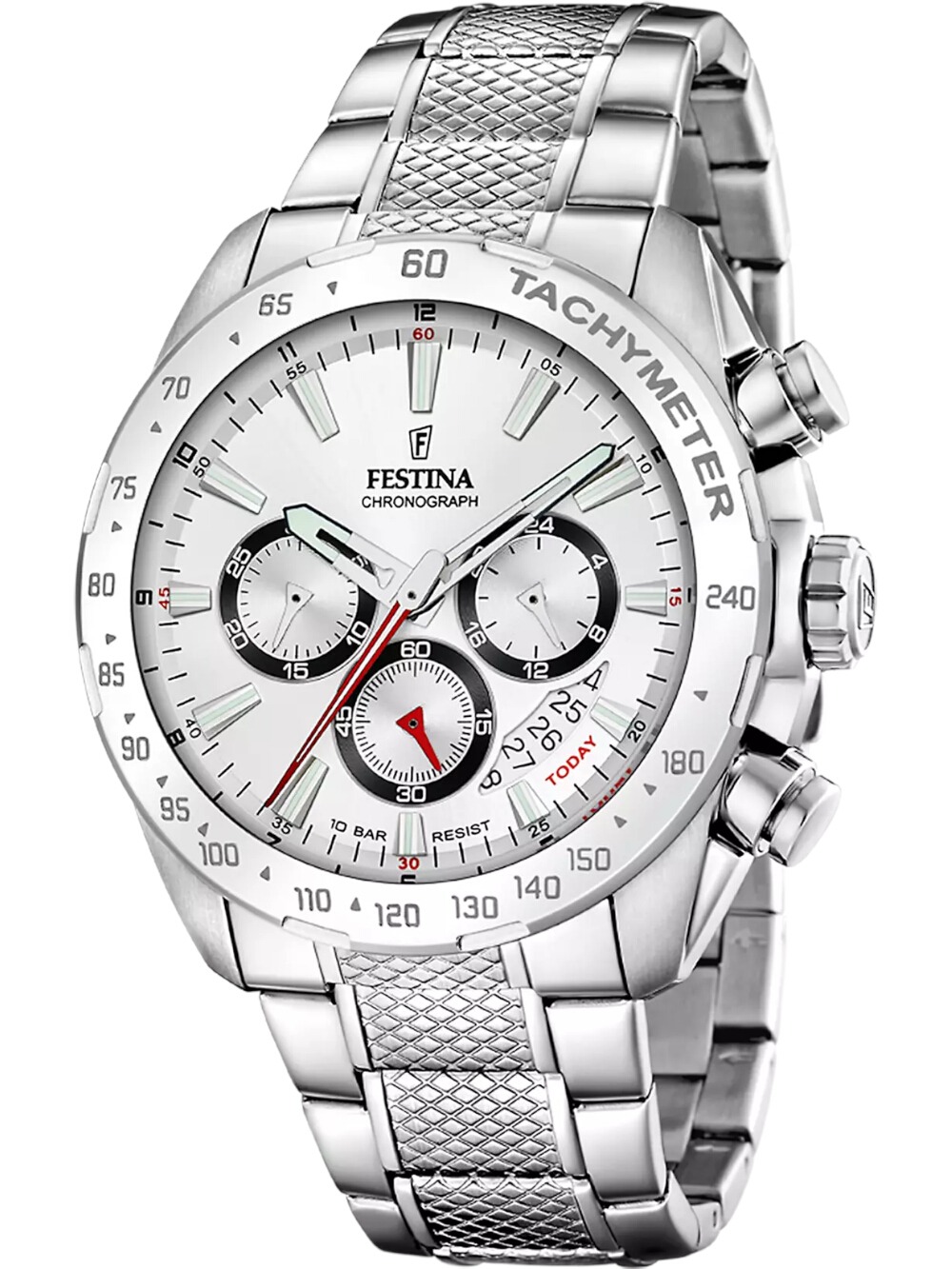 Festina F20668/1 Herrenuhr Timeless Chronograph 45mm 10ATM