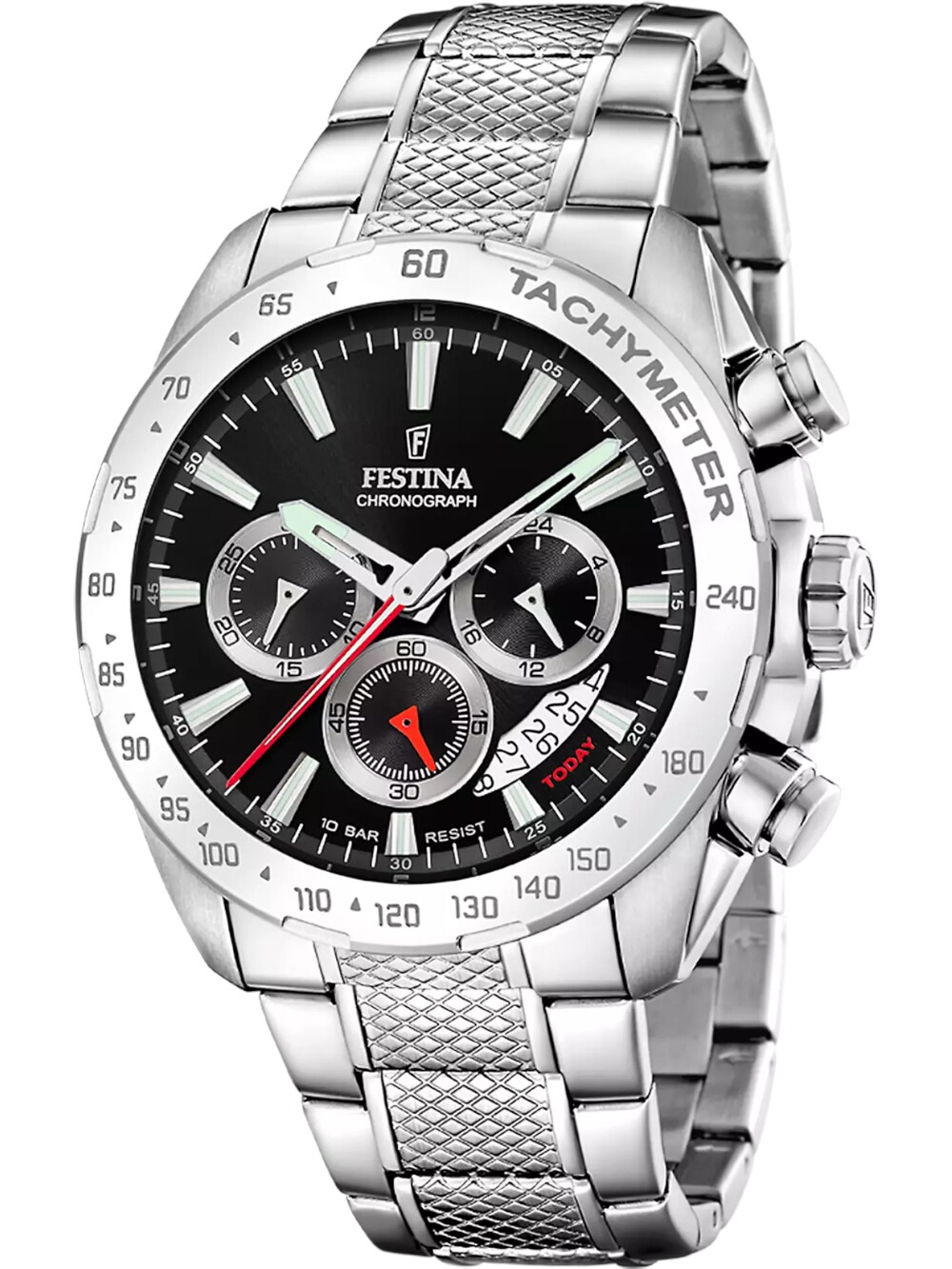 Festina F20668/4 Herrenuhr Timeless Chronograph 45mm 10ATM