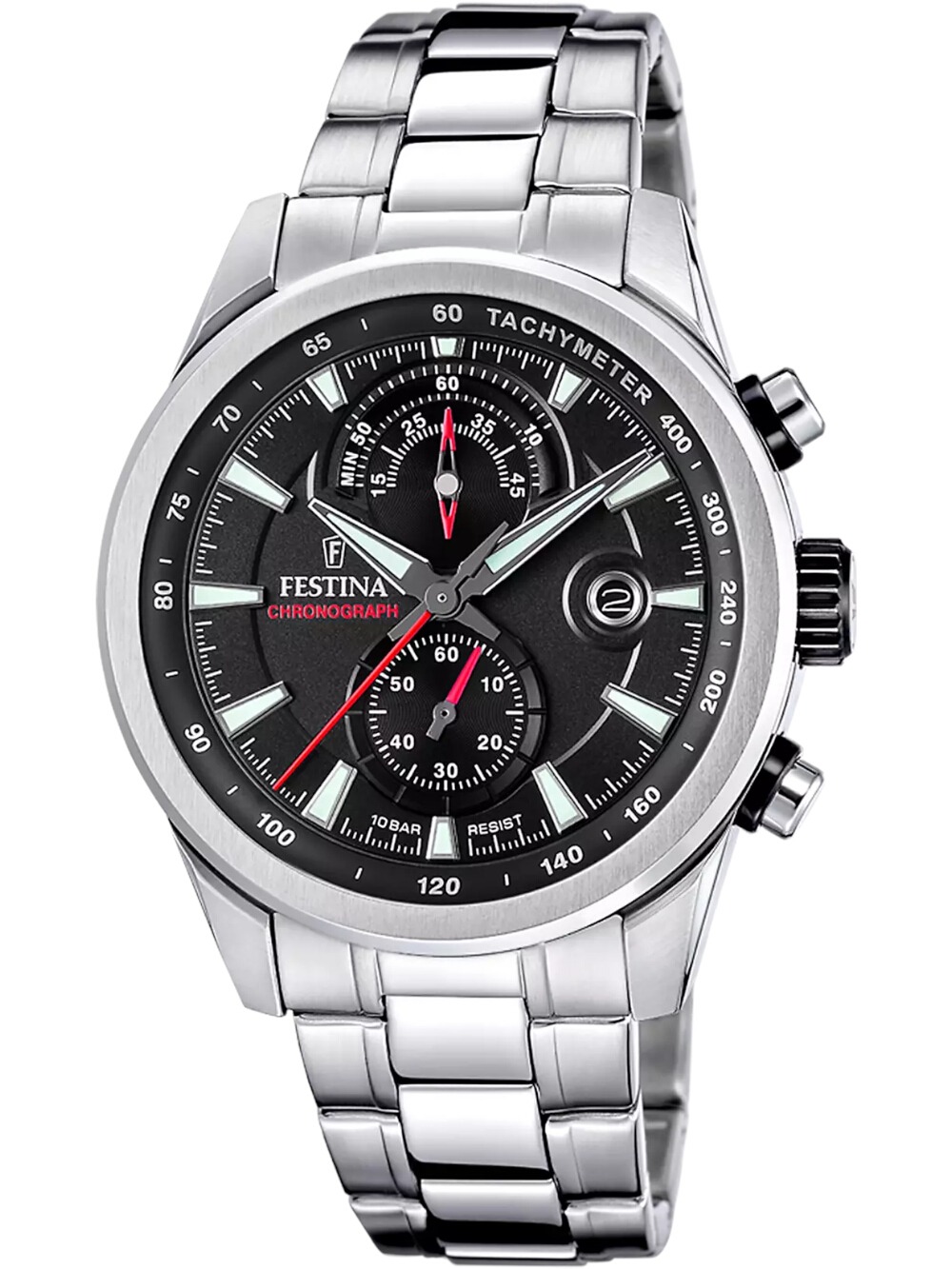 Festina F20694/6 Herrenuhr Timeless Chronograph 44mm 10ATM