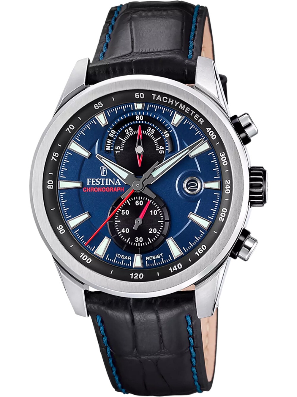 Festina F20695/5 Herrenuhr Timeless Chronograph 44mm 10ATM