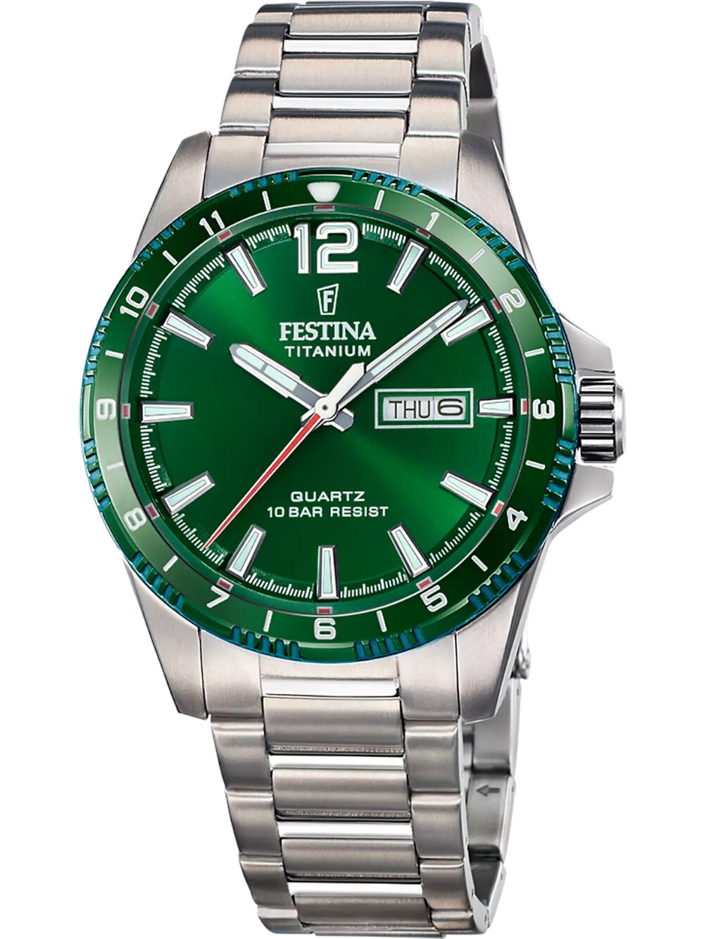 Festina F20698/3 Herrenuhr Quarz Titanium 43mm 10ATM