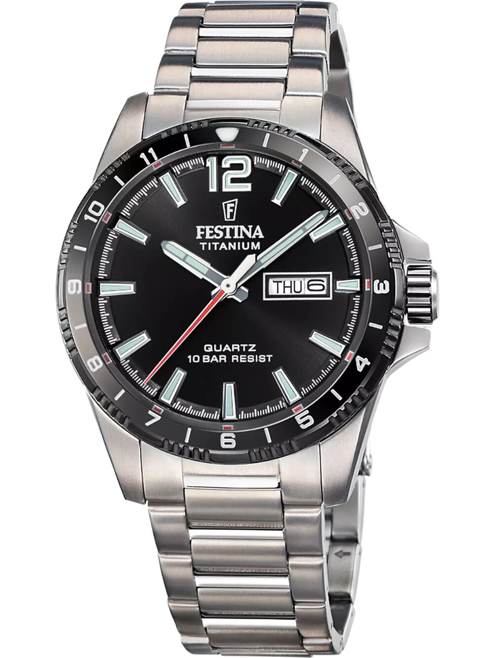 Festina F20698/4 Herrenuhr Quarz Titanium 43mm 10ATM
