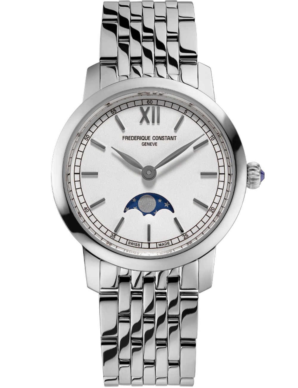 7630428464417 - Frederique Constant Geneve Slimline Ladies Moonphase FC-206SW1S6B Damenarmbanduhr Mondphase 7630428464417 - Frederique Constant Geneve Slimline Ladies Moonphase FC-206SW1S6B Damenarmbanduhr Mondphase
