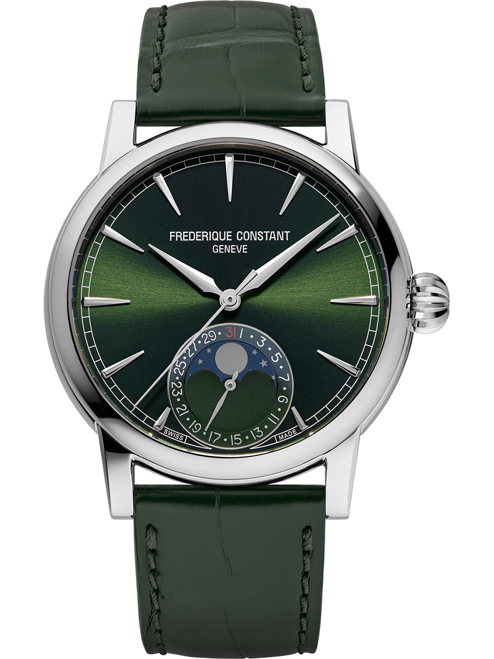7630428490386 - FC-716GR3H6 Herrenuhr Klassik Manufaktur Mondphase 40mm 5ATM 7630428490386 - FC-716GR3H6 Herrenuhr Klassik Manufaktur Mondphase 40mm 5ATM