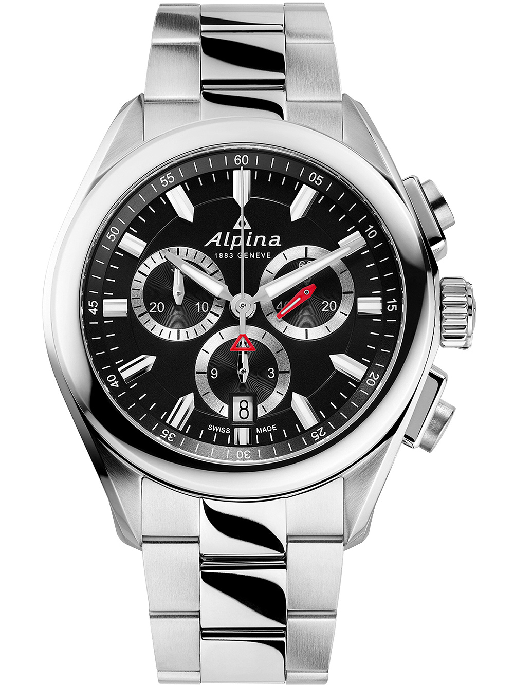 Alpina AL-373BS4E6B Alpiner Chronograph Herrenuhr 42mm 10ATM