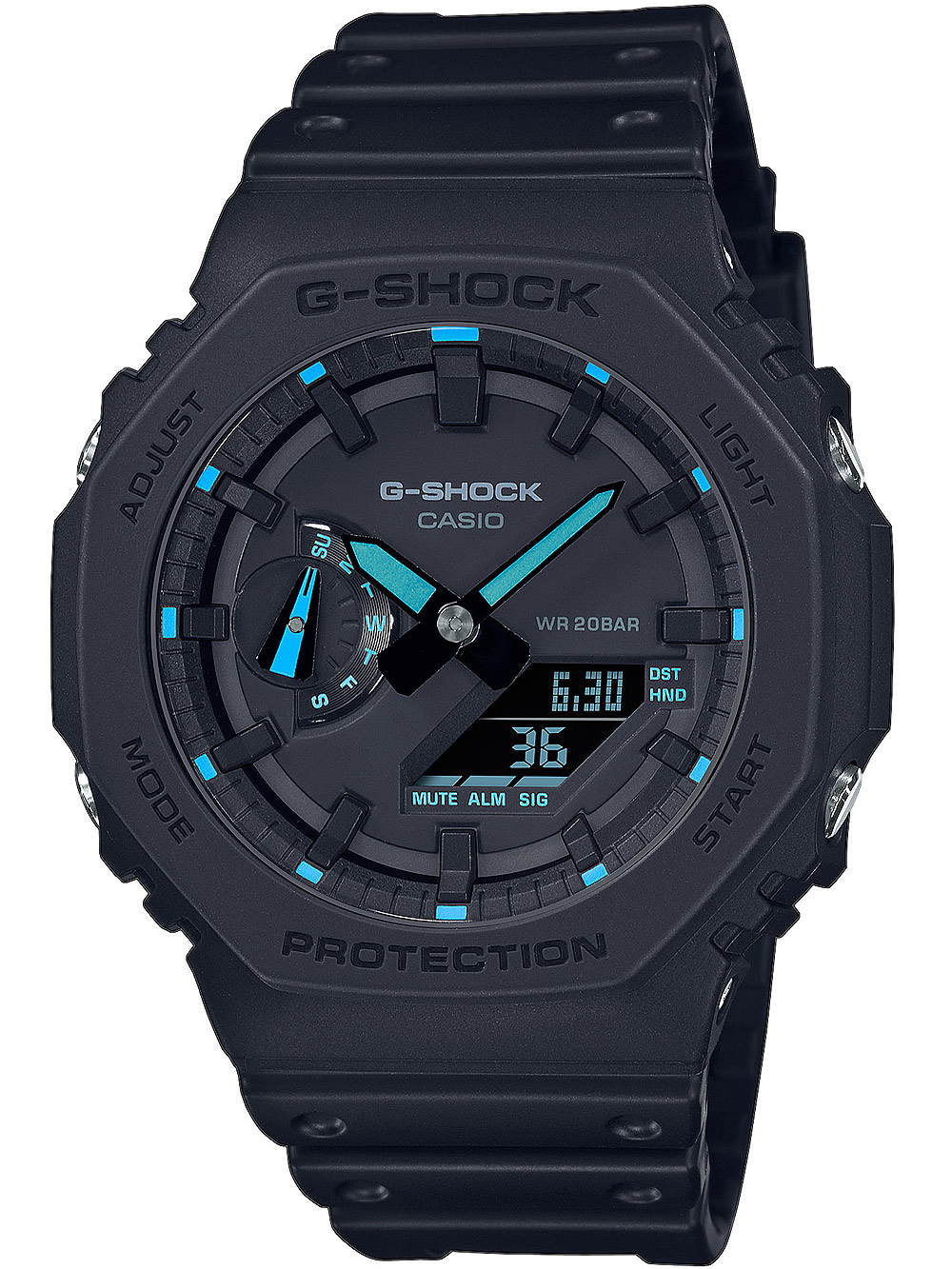 Casio GA-2100-1A2ER G-Shock Herren 45mm 20ATM