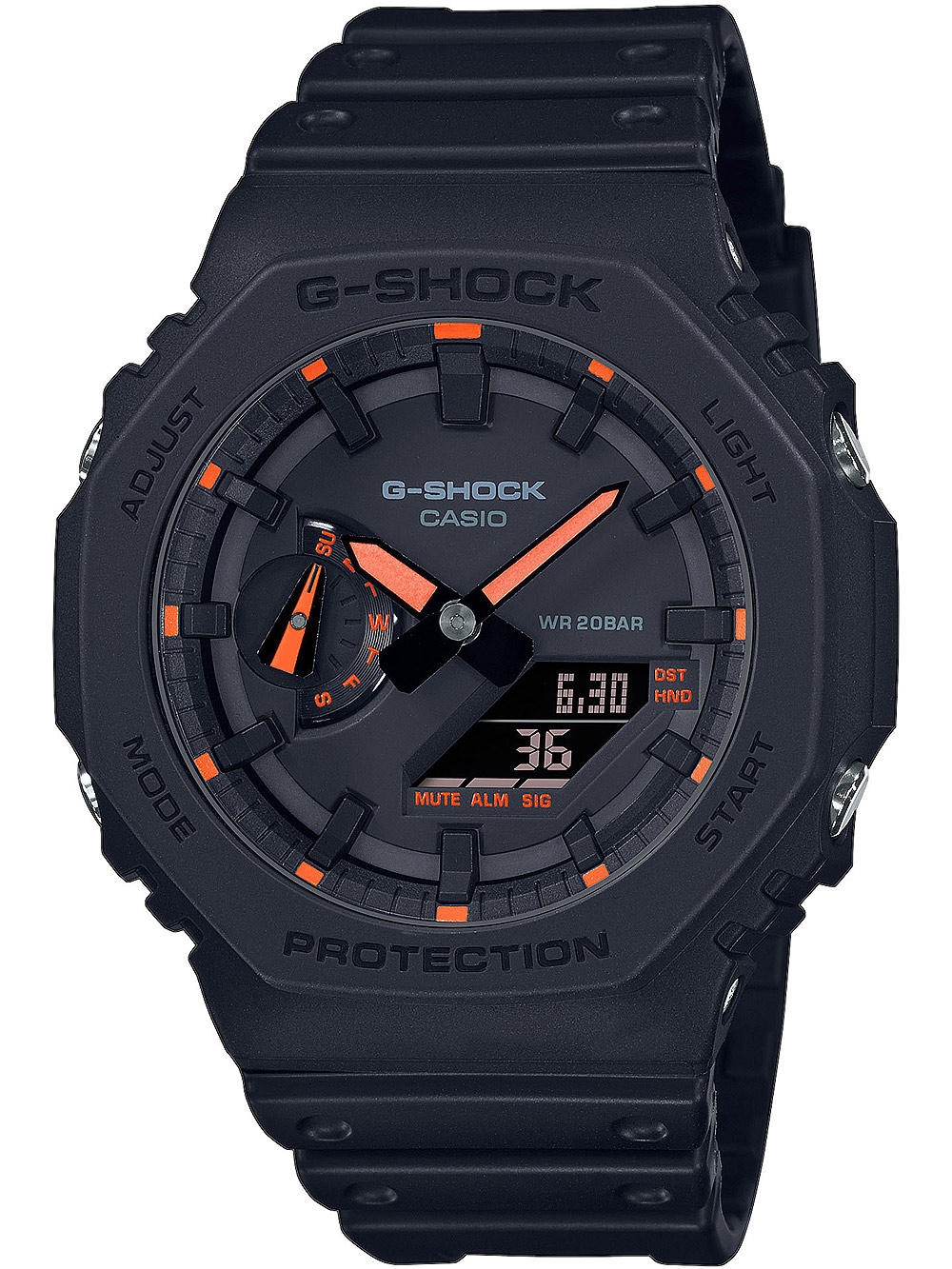 Casio GA-2100-1A4ER G-Shock Herrenuhr 45mm 20ATM