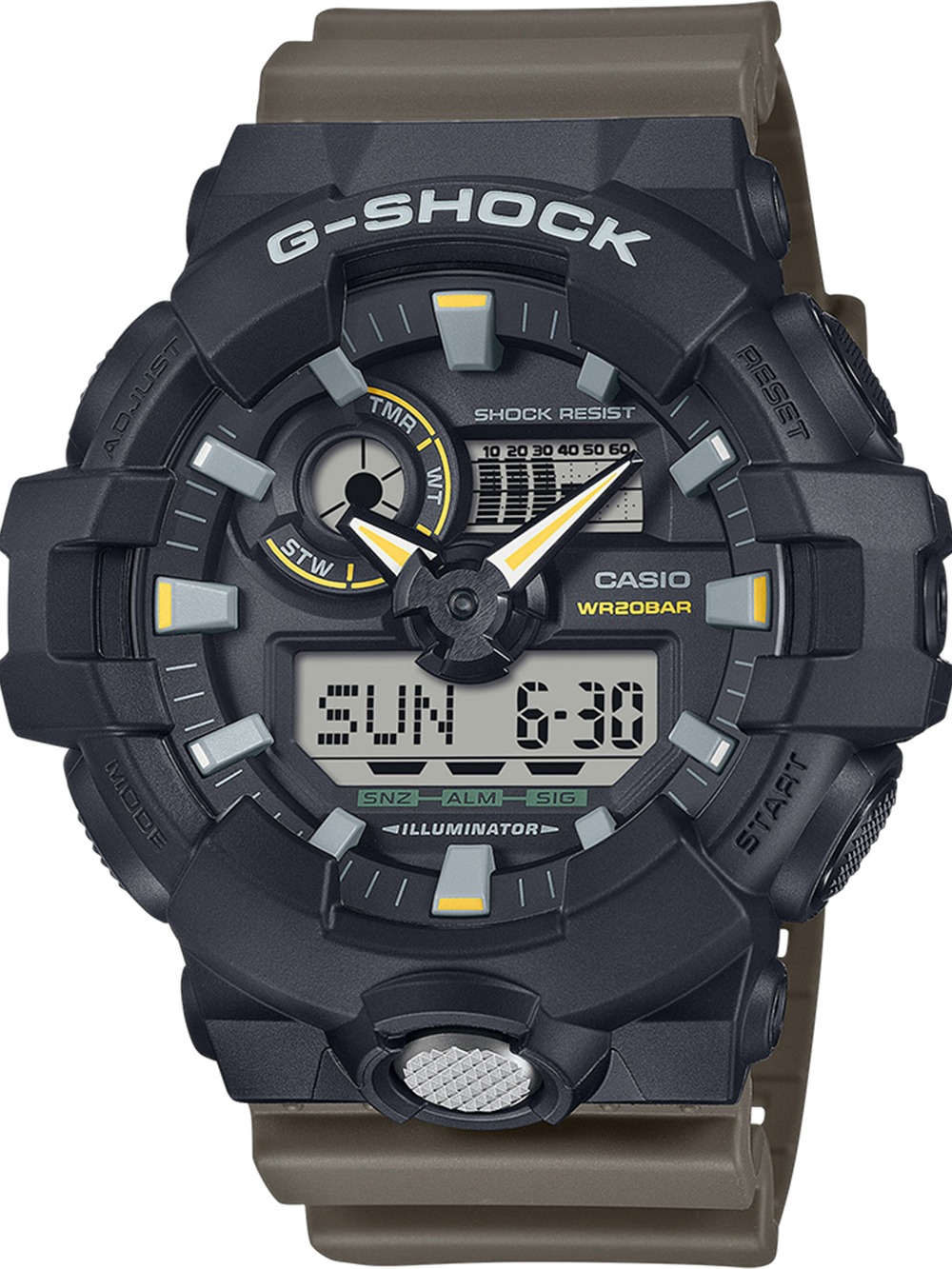 4549526379345 - Chronograph CASIO G-SHOCK Armbanduhren taupe Herren Quarzuhr Armbanduhr Herrenuhr digitalResinband20 bar Wasserdichte 4549526379345 - Chronograph CASIO G-SHOCK Armbanduhren taupe Herren Quarzuhr Armbanduhr Herrenuhr digitalResinband20 bar Wasserdichte