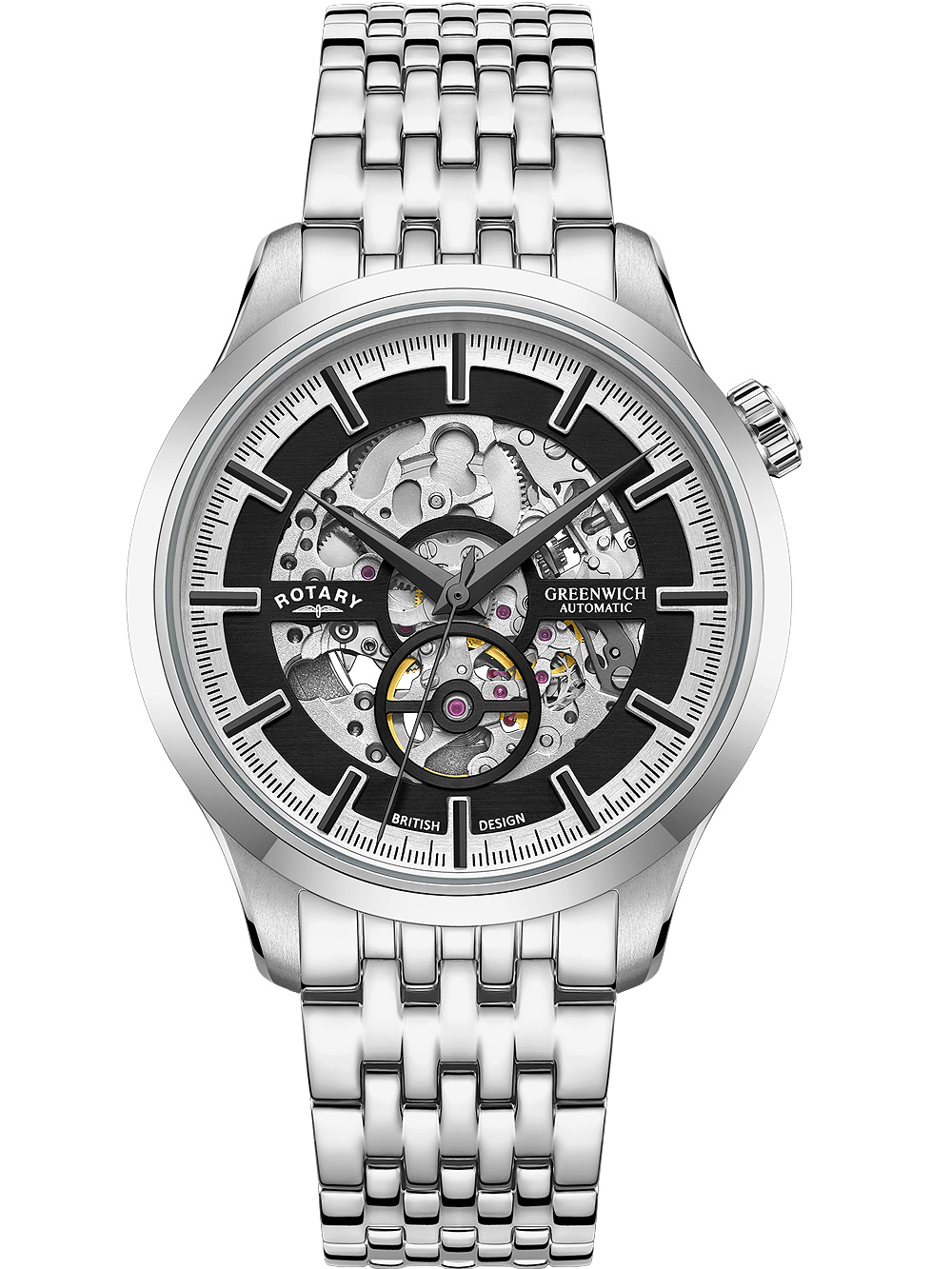 5037678062912 - GB02945 87 Greenwich Automatik Herrenuhr 42mm 5ATM 5037678062912 - GB02945 87 Greenwich Automatik Herrenuhr 42mm 5ATM