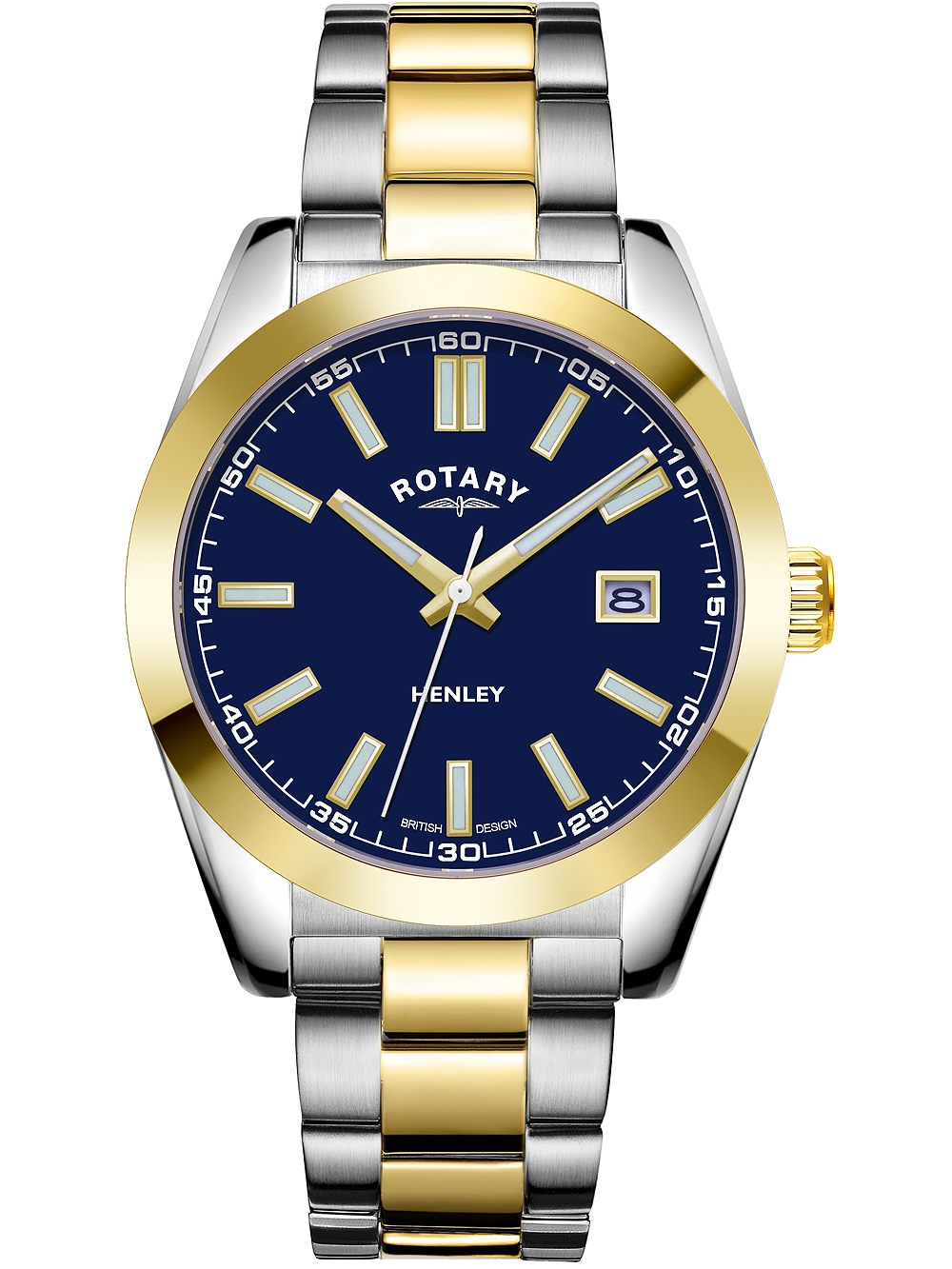 Rotary GB05181/05 Henley Herren 40mm 10ATM