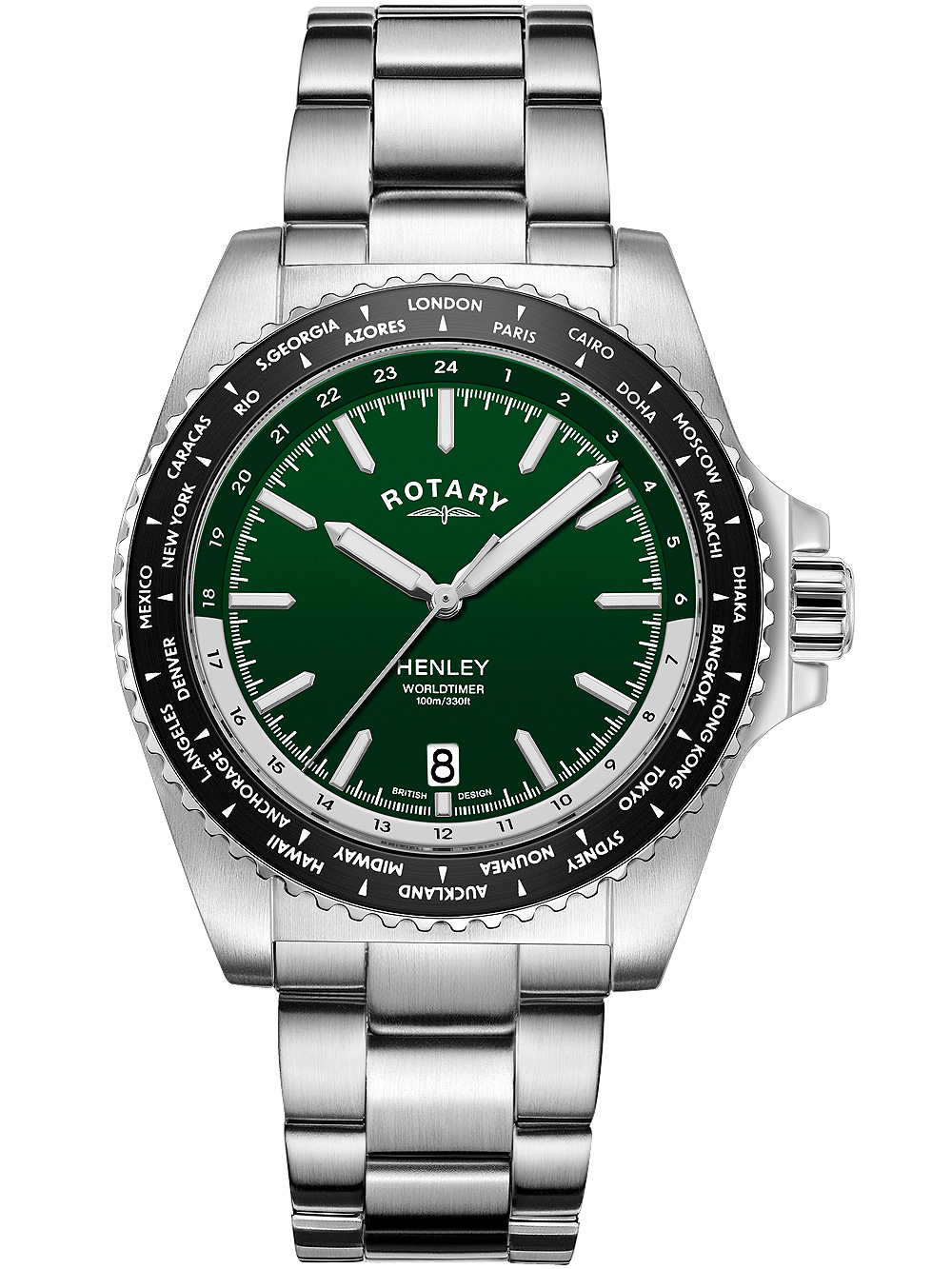 5037678062943 - GB05370 78 Henley World Timer Herrenuhr 41mm 10ATM 5037678062943 - GB05370 78 Henley World Timer Herrenuhr 41mm 10ATM