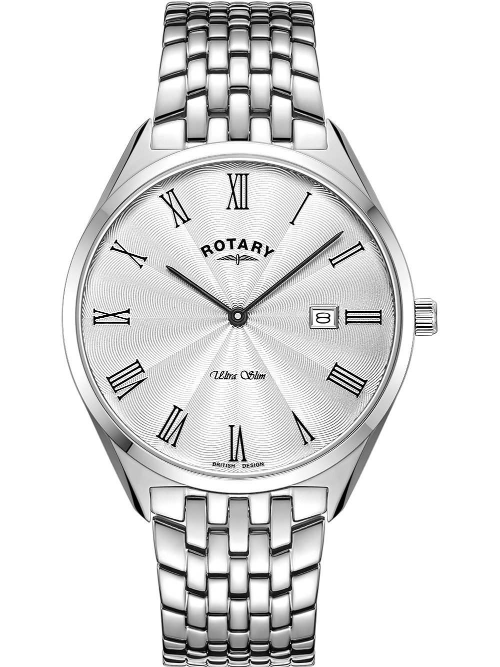 Rotary GB08010/01 Ultra Slim Herren 38mm 5ATM