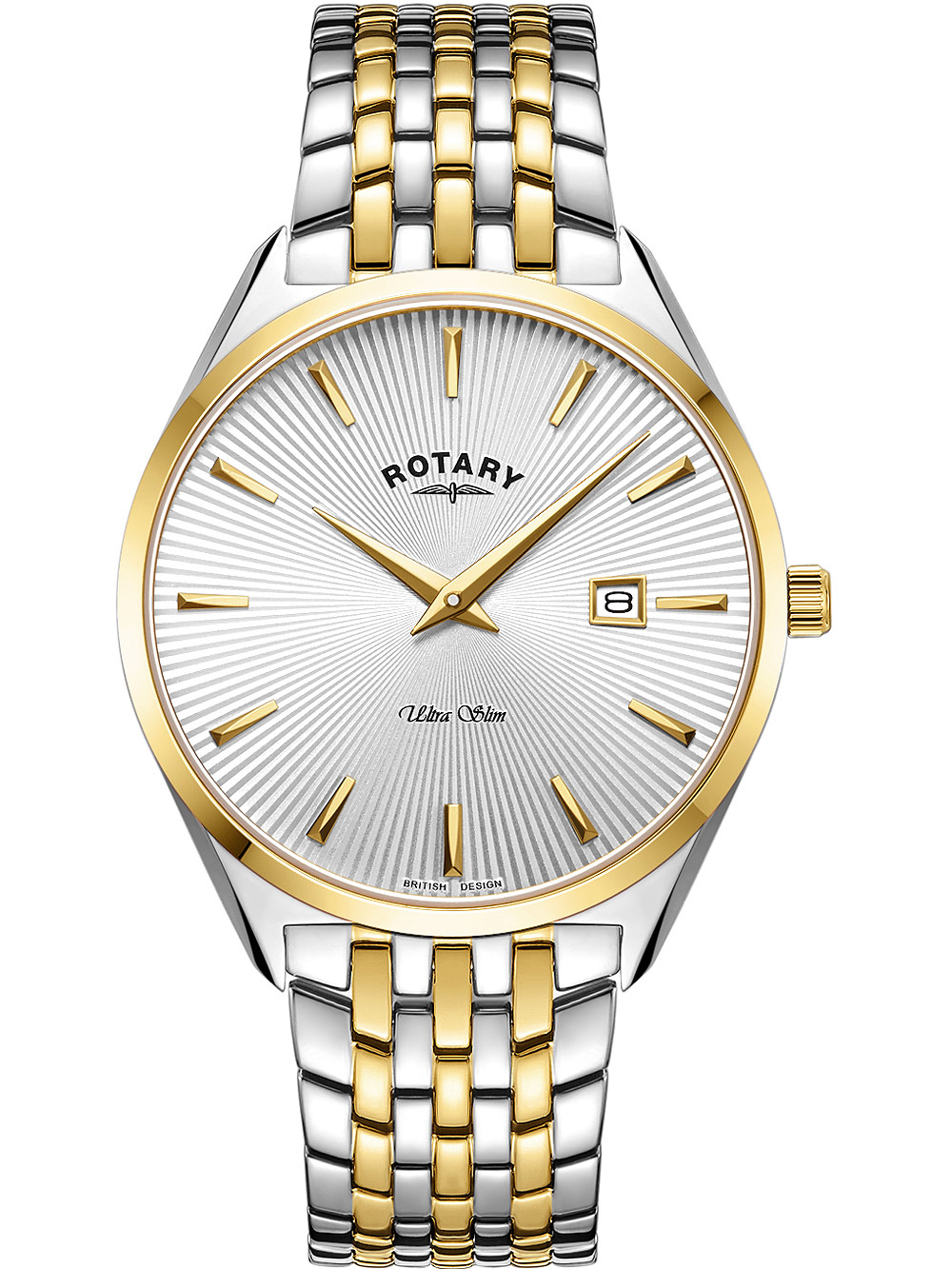 Rotary GB08011/02 Ultra Slim Herren 38mm 5ATM