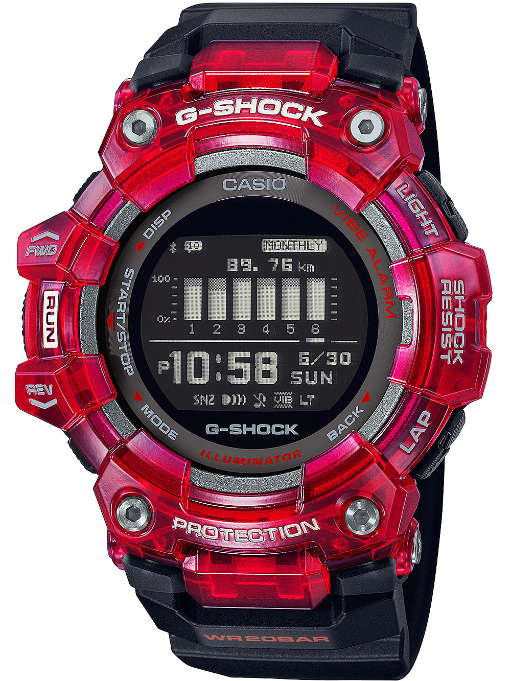 Casio GBD-100SM-4A1ER G-Shock Herrenuhr 49mm 20ATM