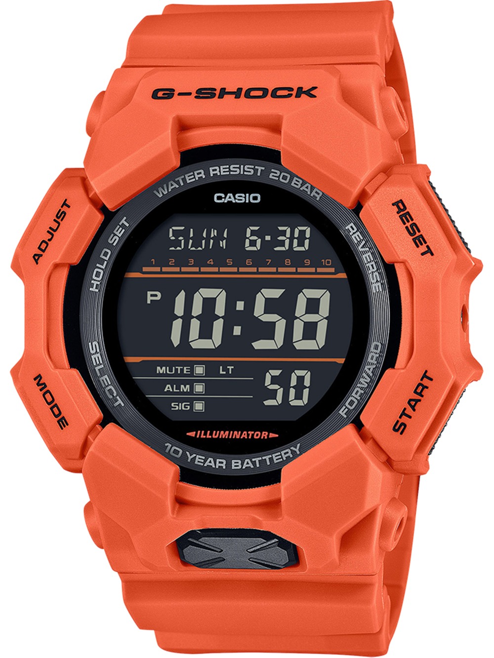 4549526382284 - Chronograph CASIO G-SHOCK Armbanduhren orange Herren Quarzuhr Armbanduhr Herrenuhr digital autom Kalender Resinband