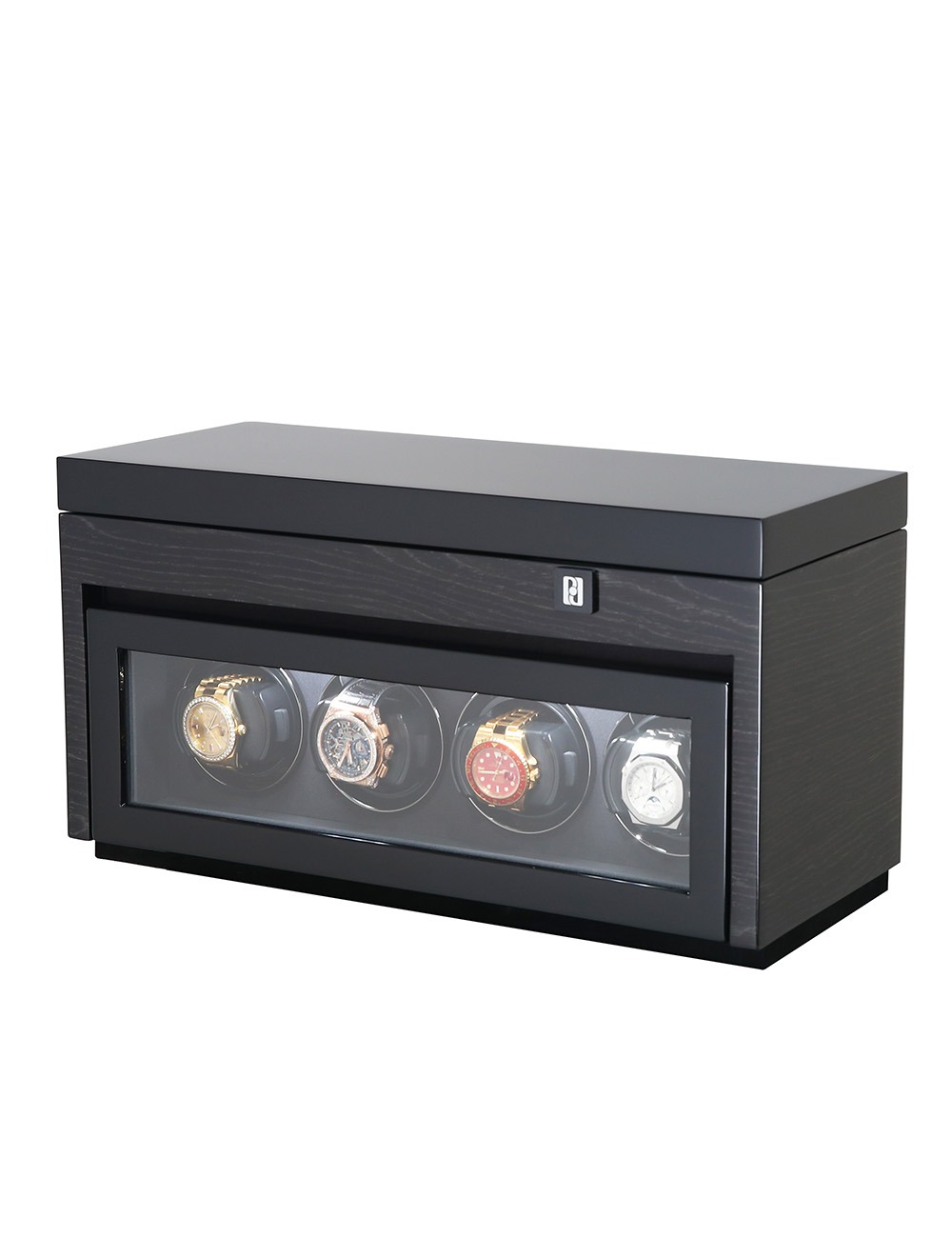 9050090000382 - Uhrenbeweger Gentlemen 4+6 Black Apricot 20055