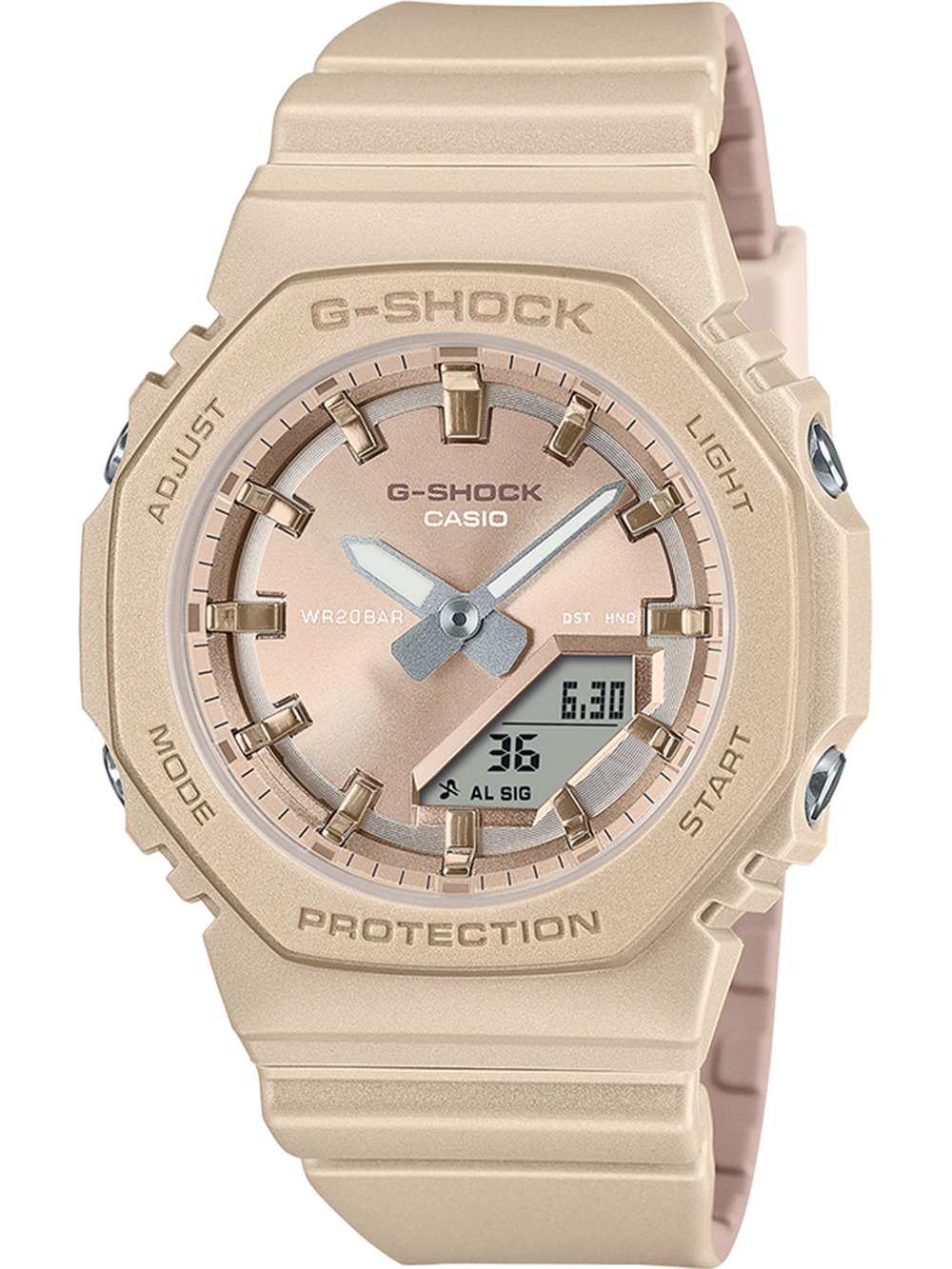4549526383991 - Chronograph CASIO G-SHOCK Armbanduhren hellbraun Herren Quarzuhr Armbanduhr Damenuhr Herrenuhr Stoppfunktion Resinband