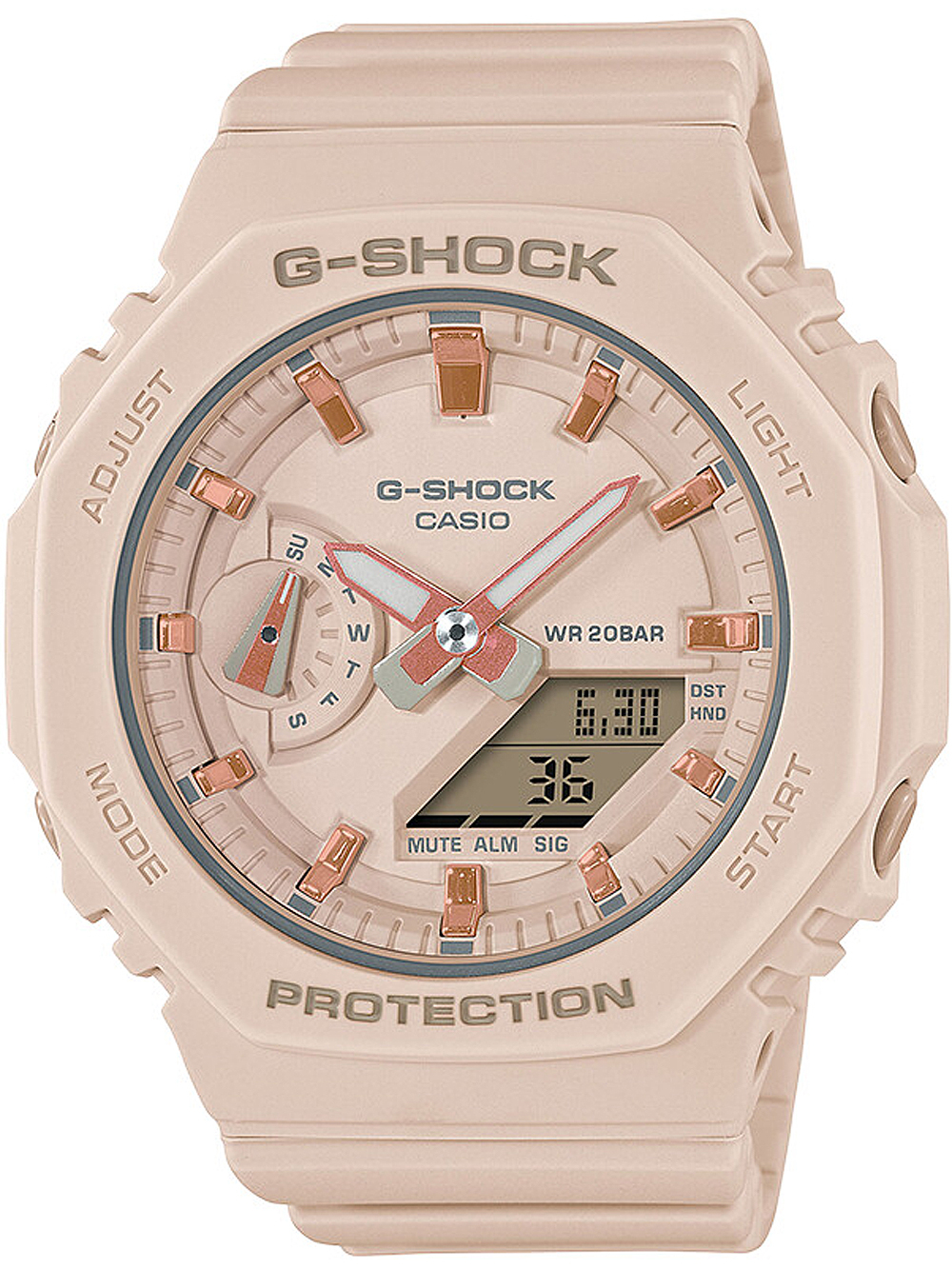 4549526300370 - Chronograph CASIO G-SHOCK GMA-S2100-4AER Armbanduhren beige (natur) Herren Quarzuhren Quarzuhr Armbanduhr Damen Herren digital bis 20 bar wasserdicht 4549526300370 - Chronograph CASIO G-SHOCK GMA-S2100-4AER Armbanduhren beige (natur) Herren Quarzuhren Quarzuhr Armbanduhr Damen Herren digital bis 20 bar wasserdicht
