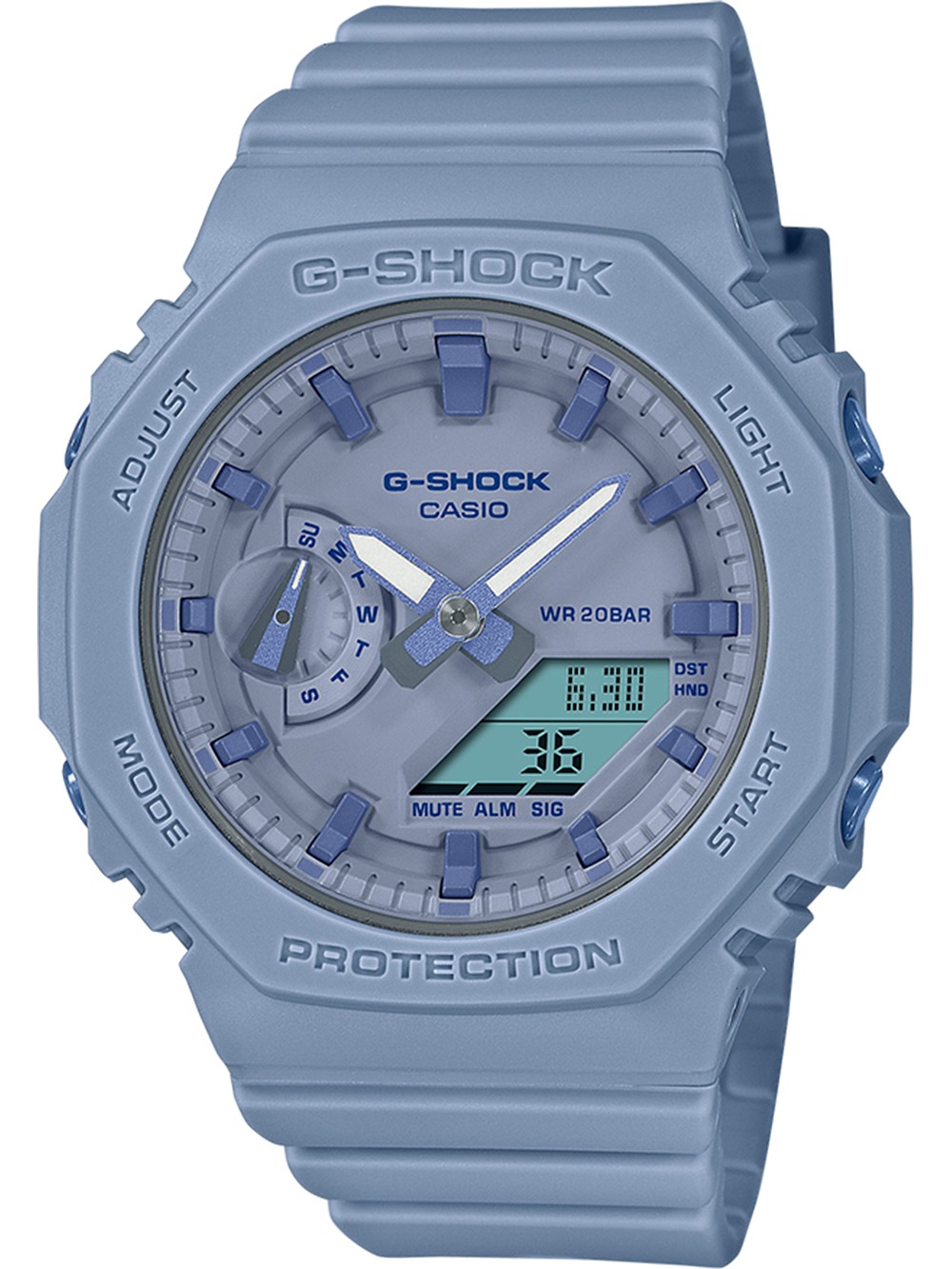 4549526340253 - Chronograph CASIO G-SHOCK GMA-S2100BA-2A2ER Armbanduhren blau (hellblau) Damen Quarzuhren Quarzuhr Armbanduhr Damen Herren digital bis 20 bar wasserdicht 4549526340253 - Chronograph CASIO G-SHOCK GMA-S2100BA-2A2ER Armbanduhren blau (hellblau) Damen Quarzuhren Quarzuhr Armbanduhr Damen Herren digital bis 20 bar wasserdicht