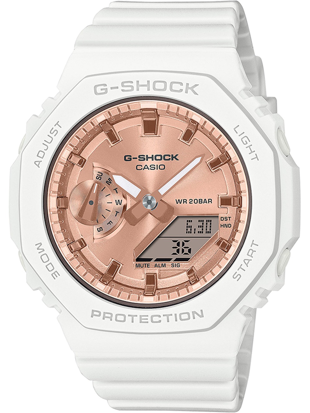 4549526359330 - Chronograph CASIO G-SHOCK GMA-S2100MD-7AER Armbanduhren weiß Damen Quarzuhren Quarzuhr Armbanduhr Damen Herren digital bis 20 bar wasserdicht 4549526359330 - Chronograph CASIO G-SHOCK GMA-S2100MD-7AER Armbanduhren weiß Damen Quarzuhren Quarzuhr Armbanduhr Damen Herren digital bis 20 bar wasserdicht