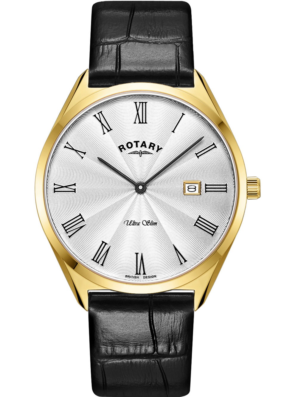 Rotary GS08013/01 Ultra Slim Herrenuhr 38mm 5ATM