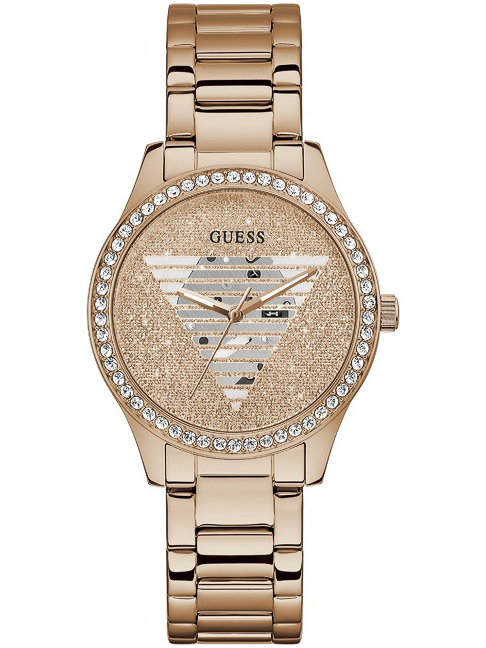 0091661535833 - Quarzuhr GUESS GW0605L3 Armbanduhren goldfarben (roségoldfarben) Damen Quarzuhren Armbanduhr Damenuhr